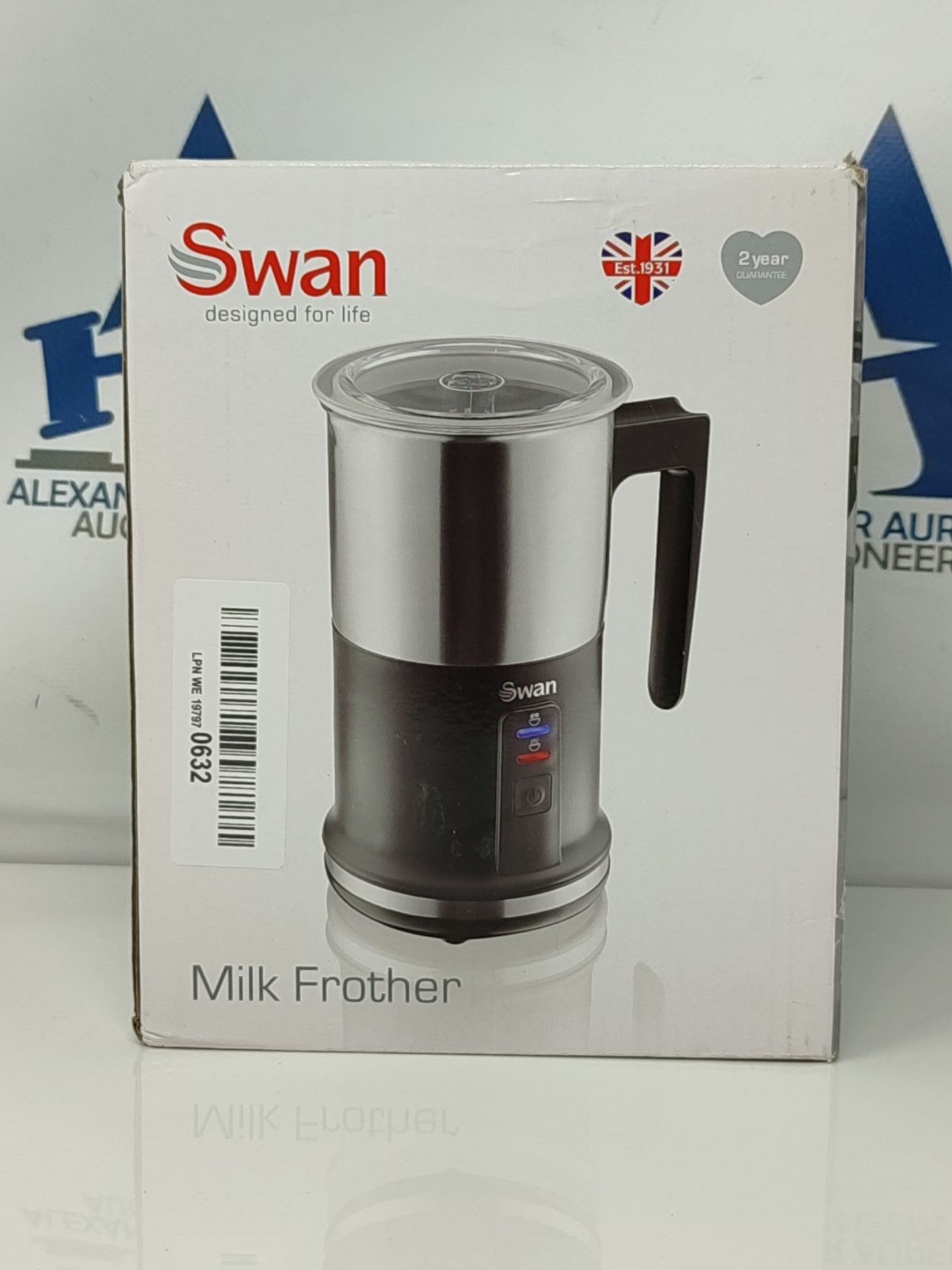 Swan, Automatic Milk Frother and Warmer, 2 Layer Non-Stick Coating, 500W, 500 W, Black - Bild 2 aus 3