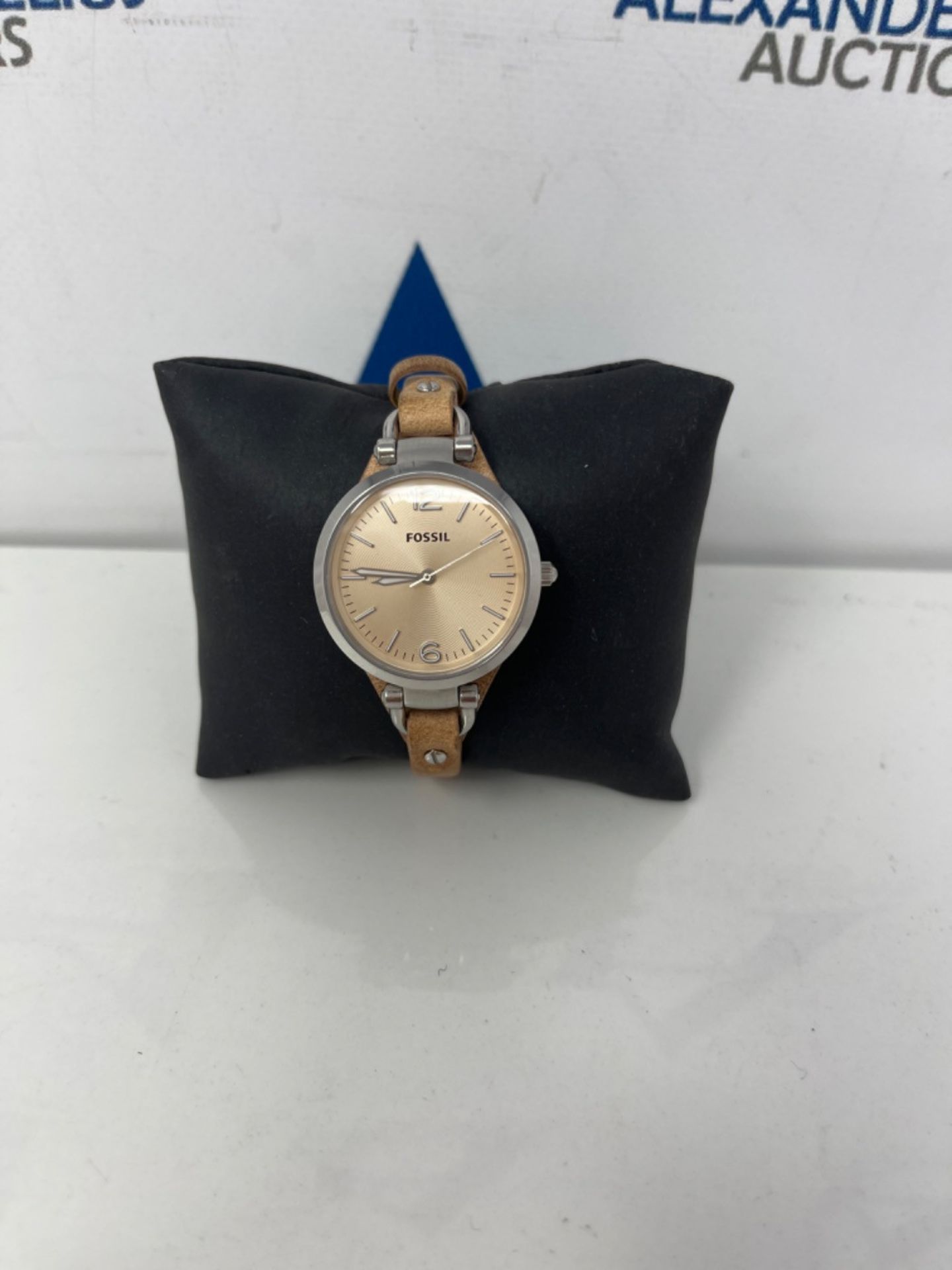 RRP £79.00 FOSSIL Womens Watch Georgia, 32mm case size, Quartz movement, Leather strap - Image 2 of 3