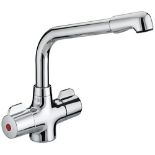 RRP £78.00 Bristan MH SNK EF C Manhattan Easyfit Kitchen Sink Mixer Tap with Swivel Spout, Chrome