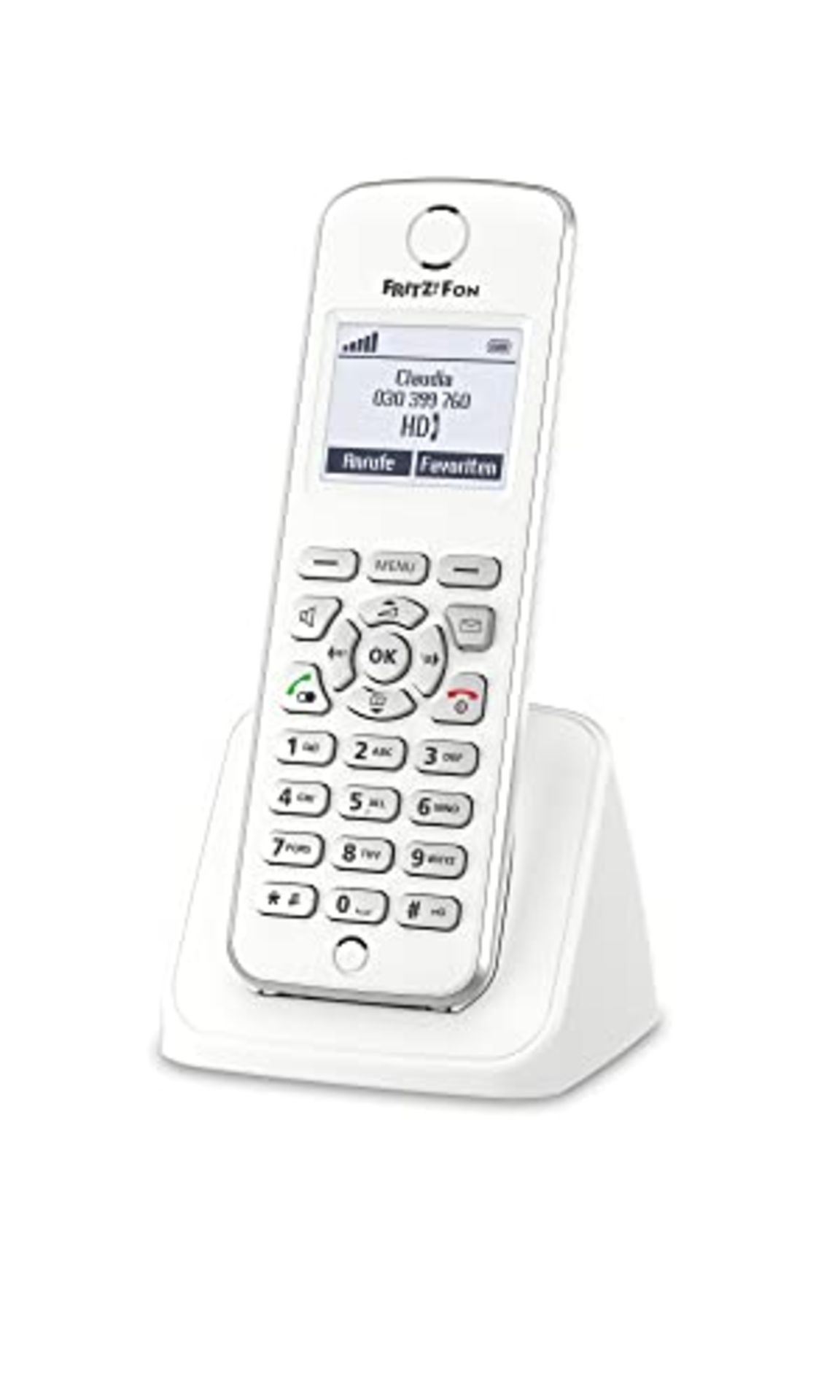 AVM FRITZ!Fon M2 DECT comfort telephone (for FRITZ Box monochrome display, HD telephon