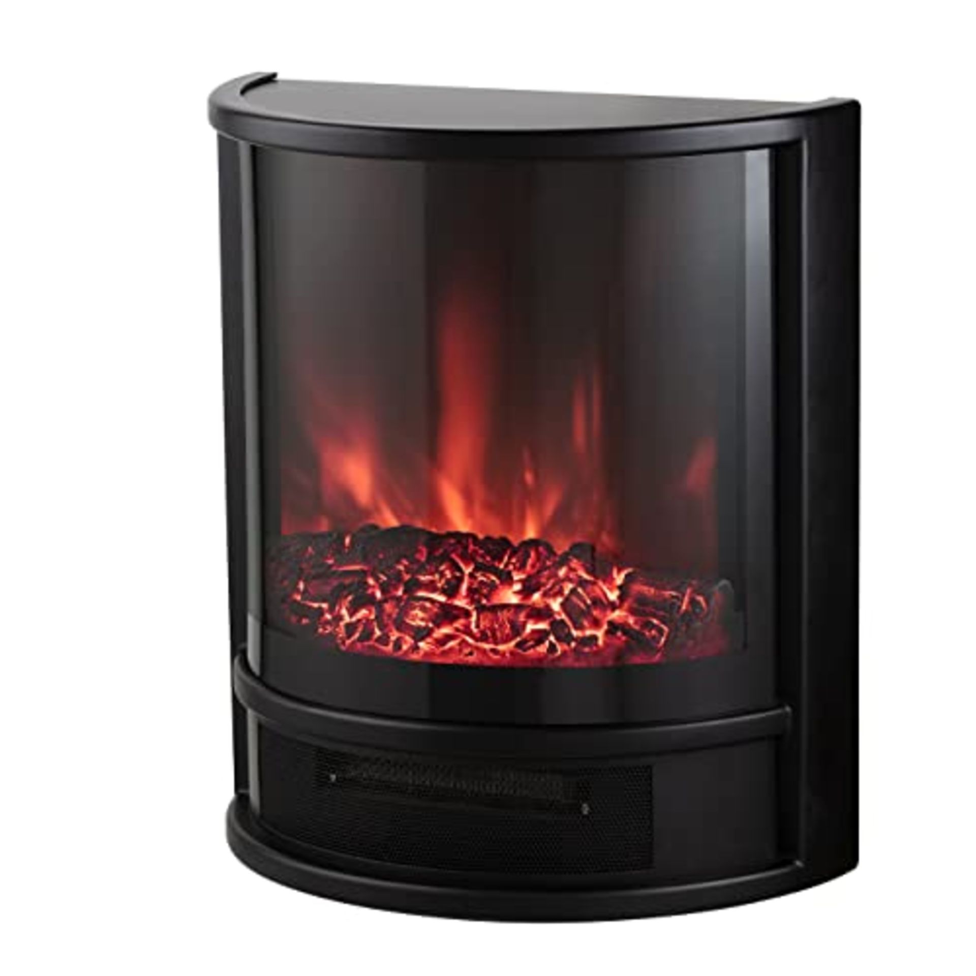 RRP £99.00 Warmlite WL46031 Lavenham 1.8kW LED Log Effect Fire Stove with Adjustable Thermostat C