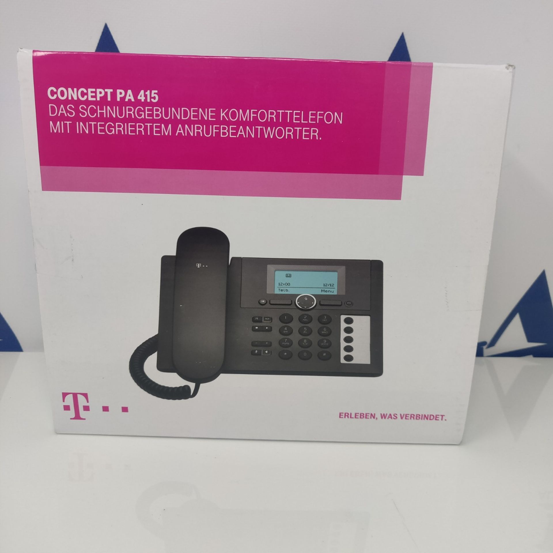 RRP £53.00 [CRACKED] Deutsche Telekom Concept PA415 telephone black - Image 2 of 3