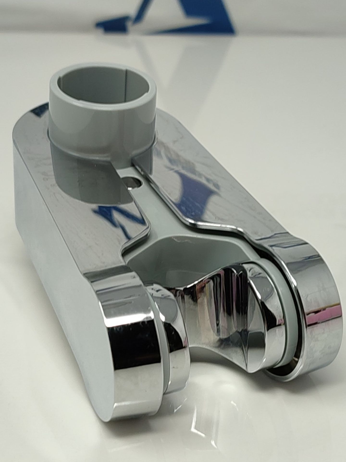 Aqualisa Pinch Grip sliding handset holder - 25mm - Chrome/Grey - Bild 2 aus 2