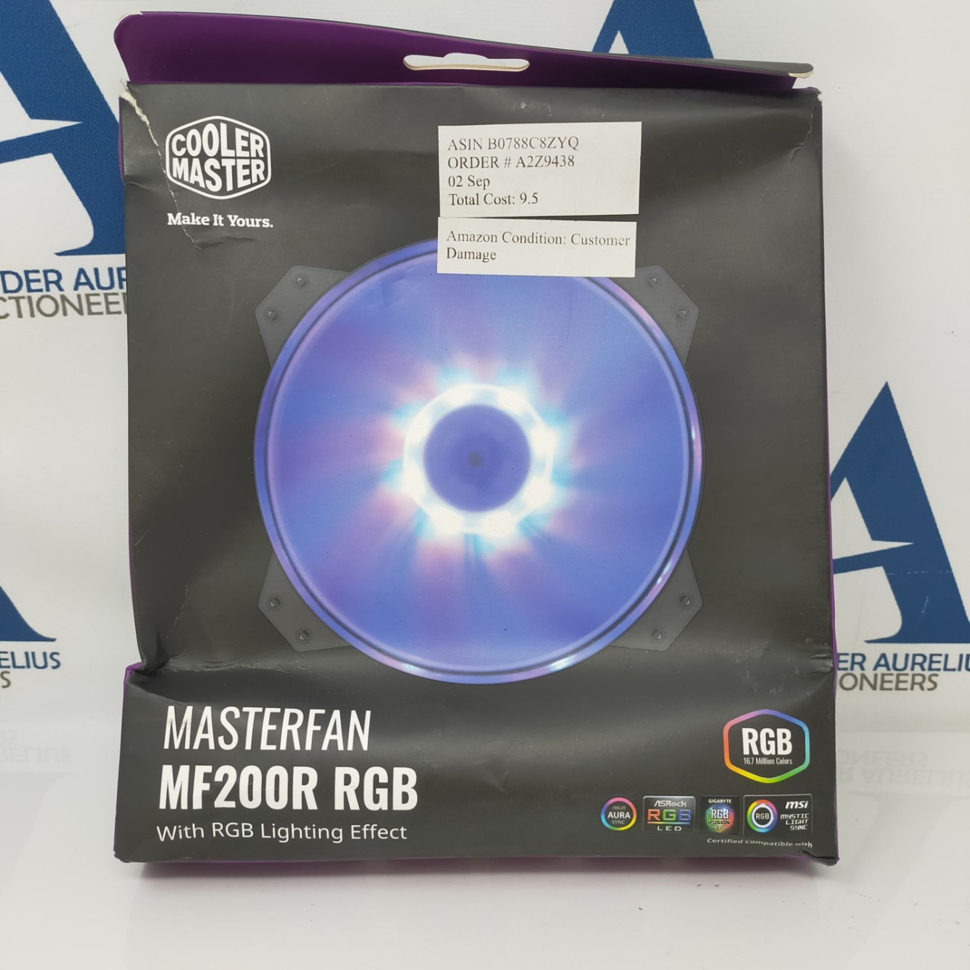 Cooler Master MasterFan MF200R RGB (R4-200R-08FC-R1): ventola PWM RGB da 200Â mm, cu - Bild 2 aus 3
