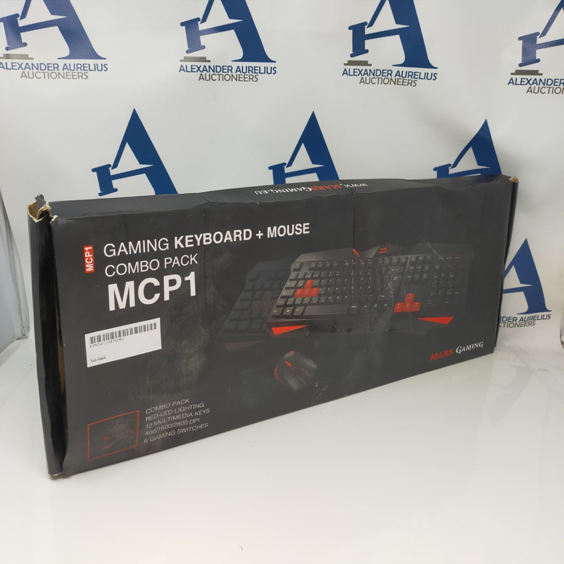 [INCOMPLETE] Mars Gaming MCP1 - Gaming Keyboard and Mouse Pack (2800 DPI, Anti-Ghostin - Image 2 of 3