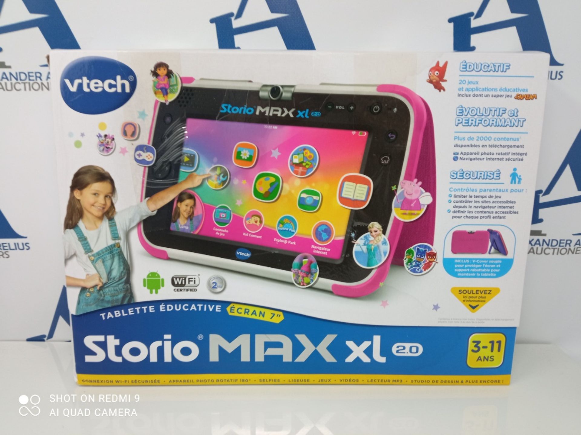RRP £129.00 VTECH ELECTRONICS EUROPE BV VTH80-194655 STORIO MAX XL 2.0 Tablet Pink, 7 Pouces - Image 2 of 3