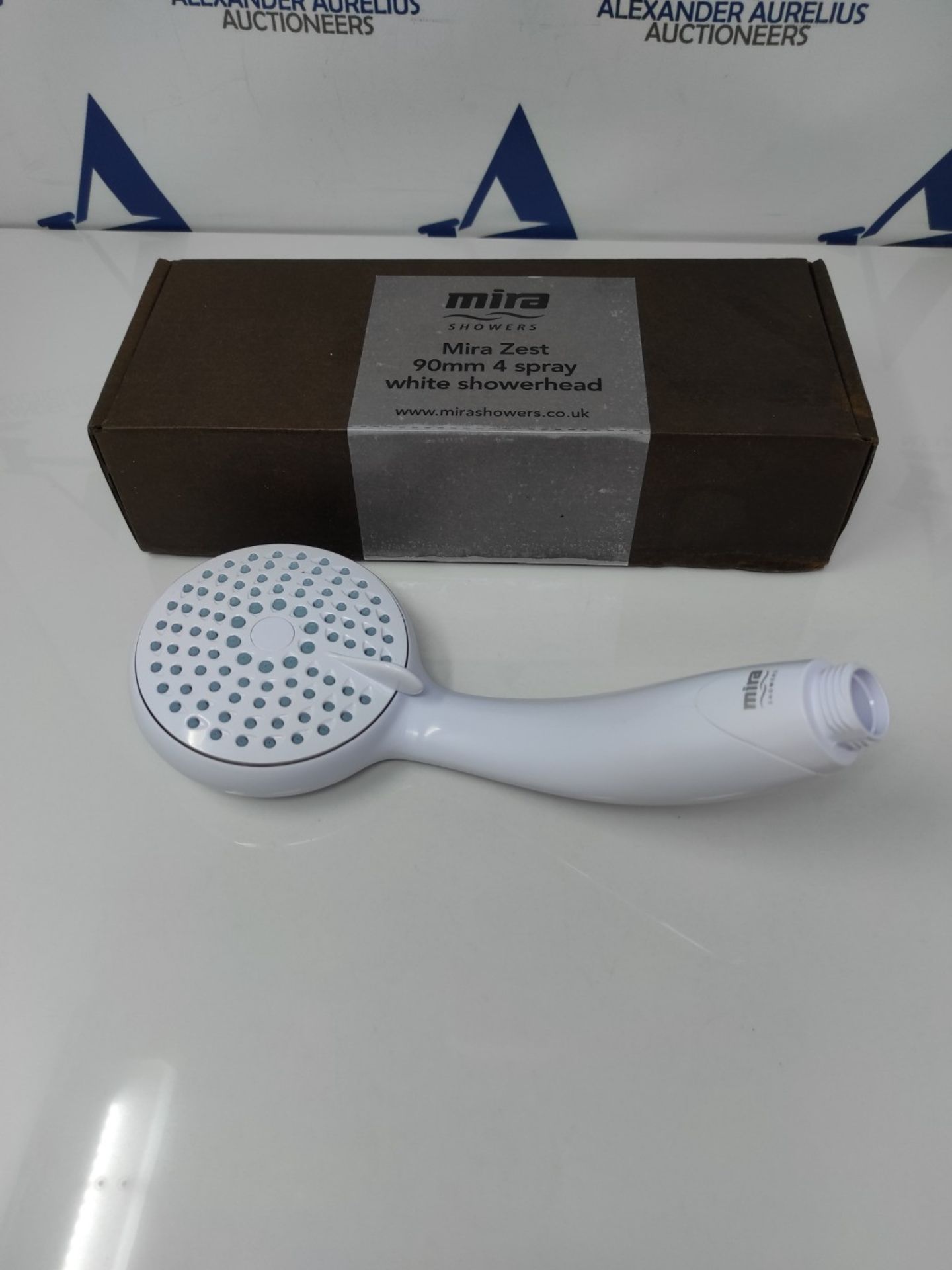 Mira Showers Zest Universal 90mm 4-Spray Shower Head - White - Image 2 of 3