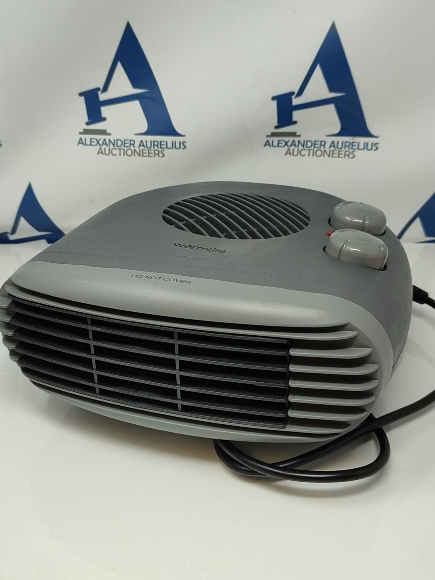 Warmlite WL44004DT 2000W Portable Flat Fan Heater with 2 Heat Settings and Overheat Pr - Bild 2 aus 2