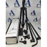 AIRUIHE Laptop Tripod Stand Adjustable Height 17.7 to 42.7 inch with Gooseneck Phone H
