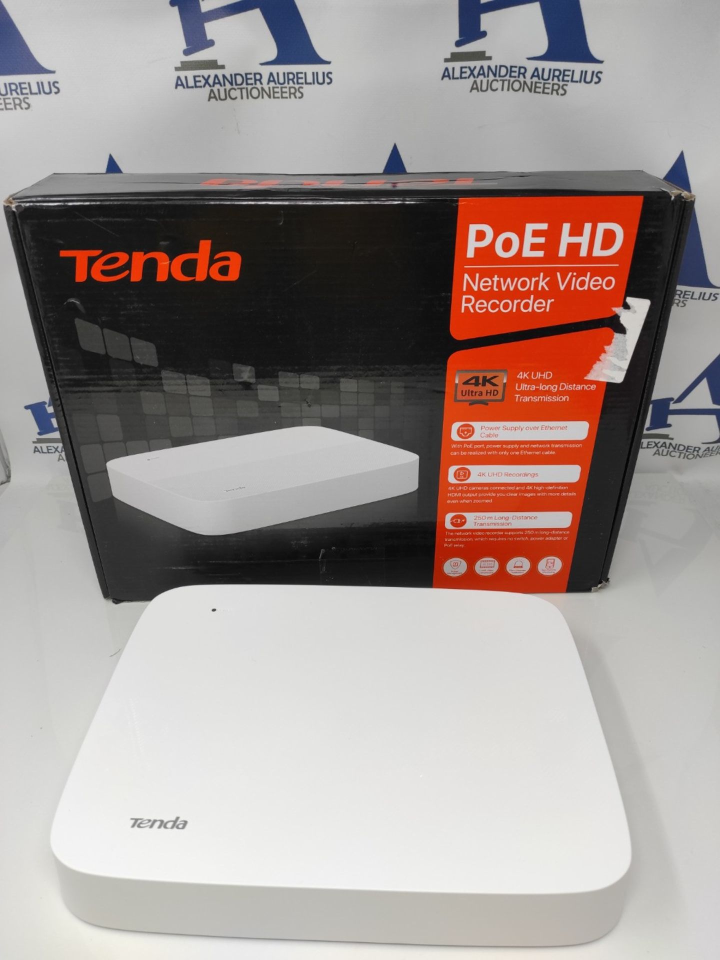 RRP £119.00 Tenda Surveillance Video Recorders 8 Channel 4K POE NVR, 8MP CCTV Camera System Networ