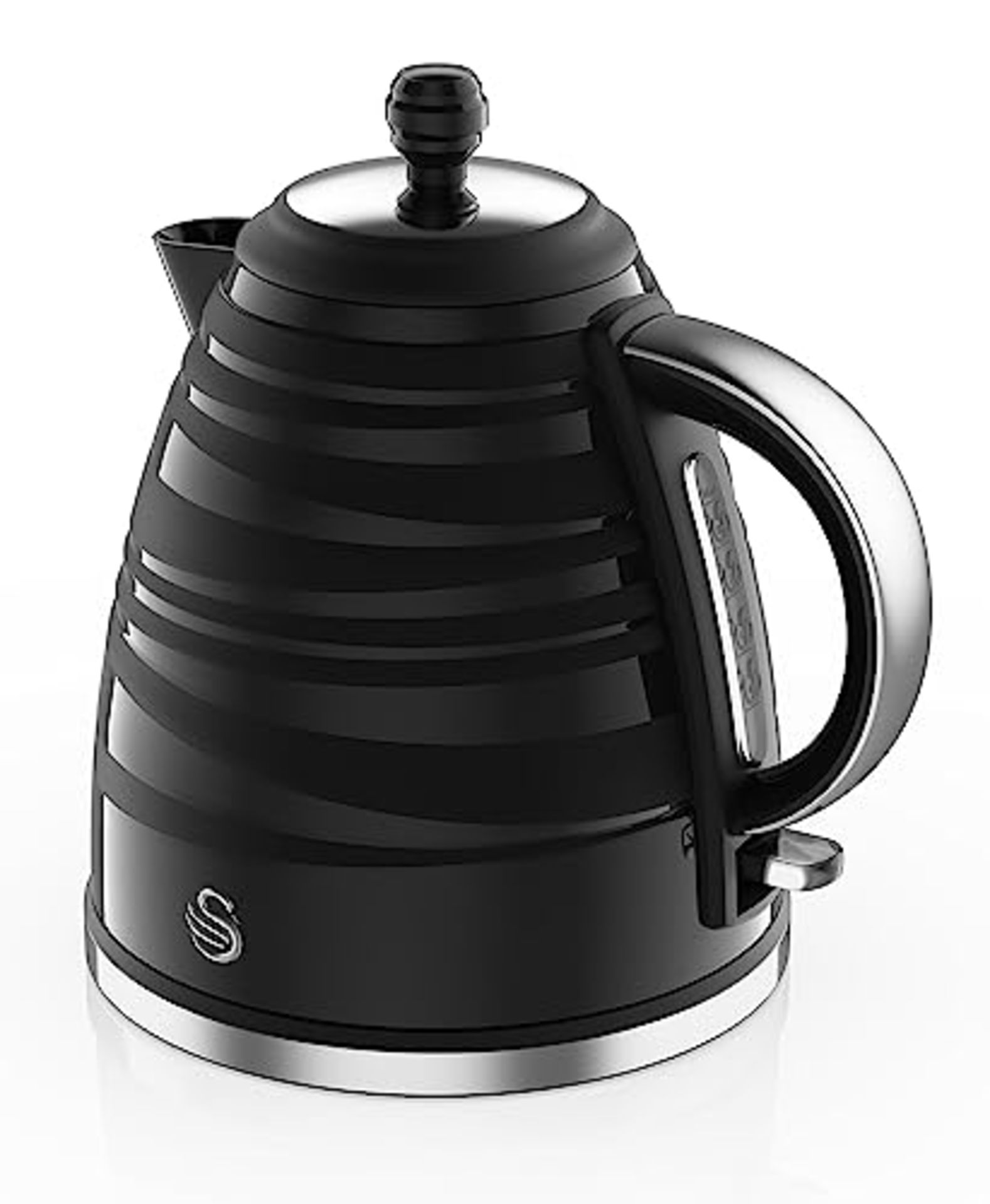 Swan SK31050BN, Symphony 1.7 Litre Jug Kettle with Rapid Boil, 3000 Watts, Black