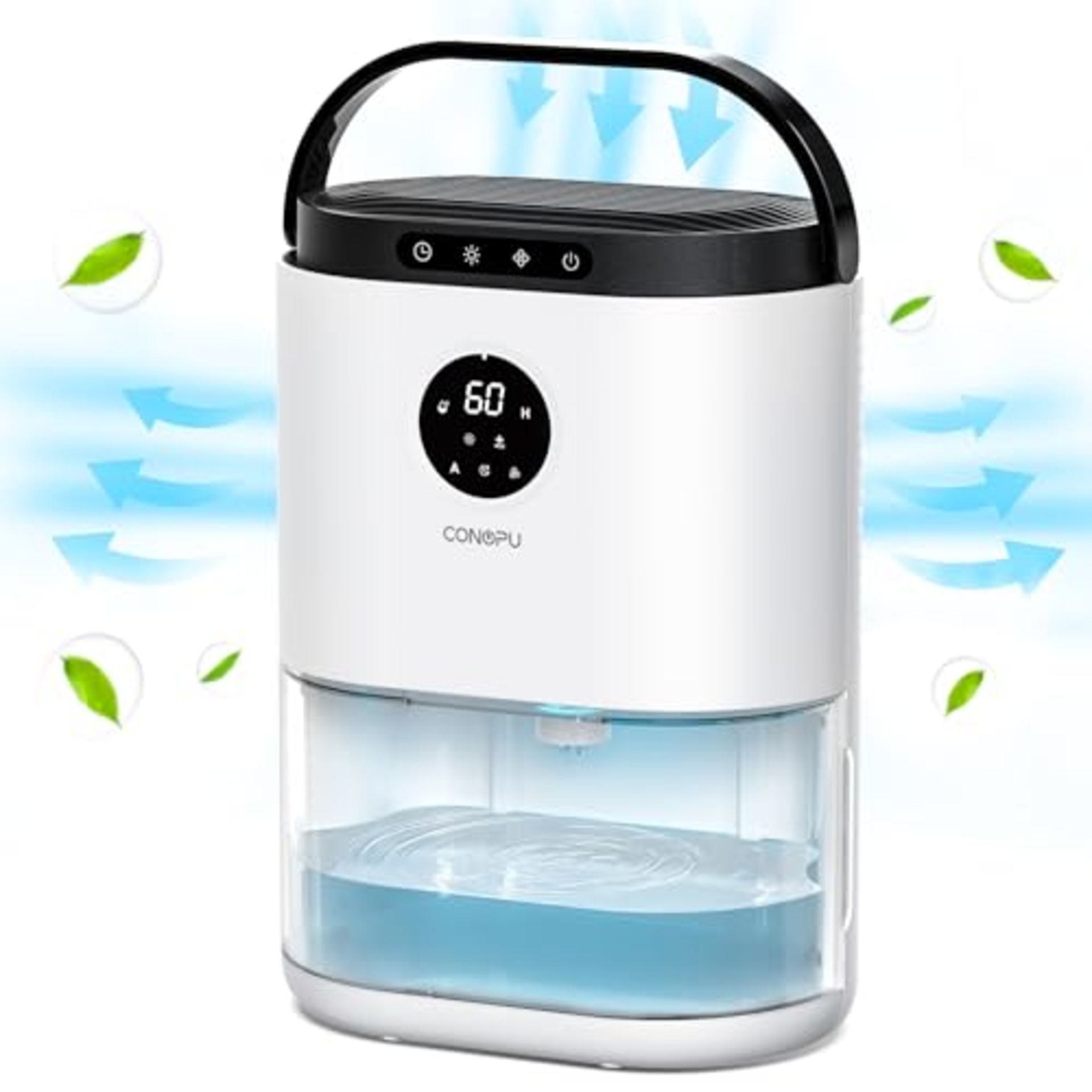 RRP £65.00 CONOPU Dehumidifier, 2300ML Dehumidifiers for Home, Dual Semiconductors Technology, 3