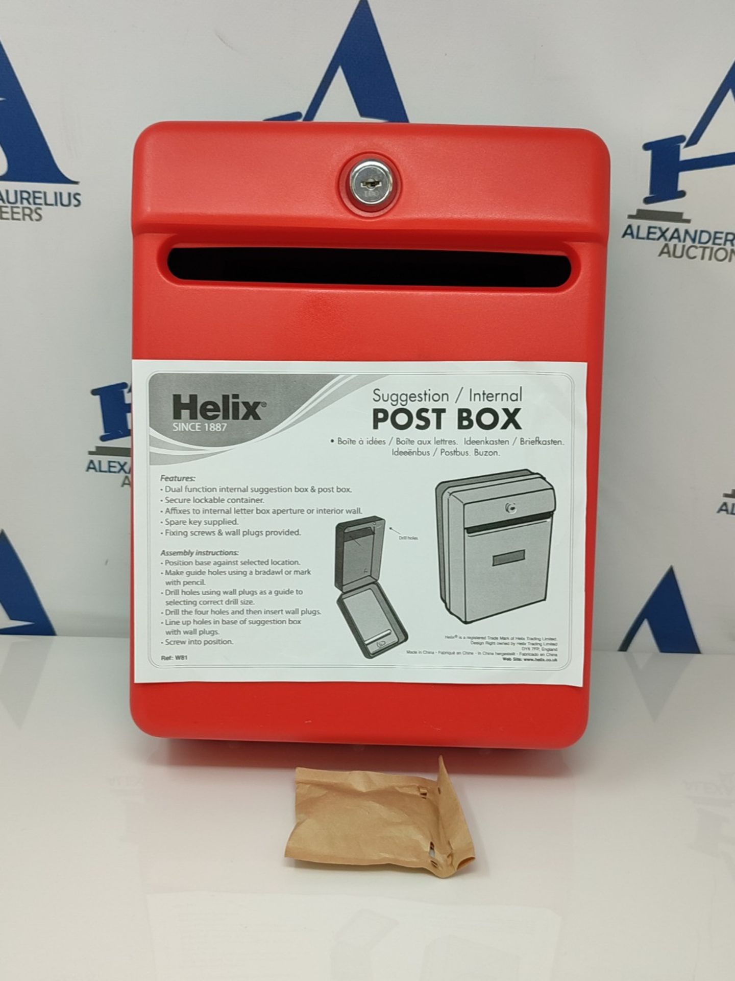 Helix Suggestion and Internal Post Box - Red - Image 2 of 3