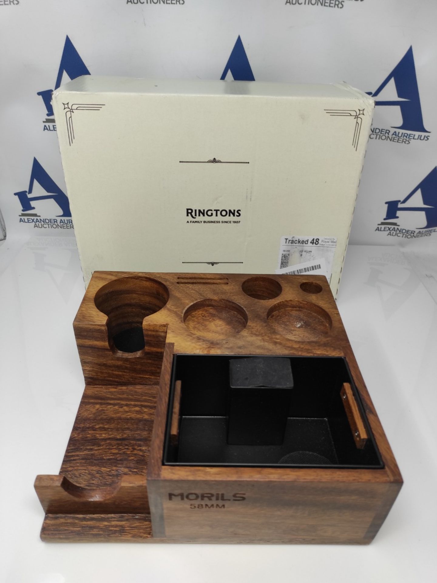 RRP £99.00 MORILS Tamper Station 58 mm, Espresso Tamping Station Made of Wood, Espresso Tamper St