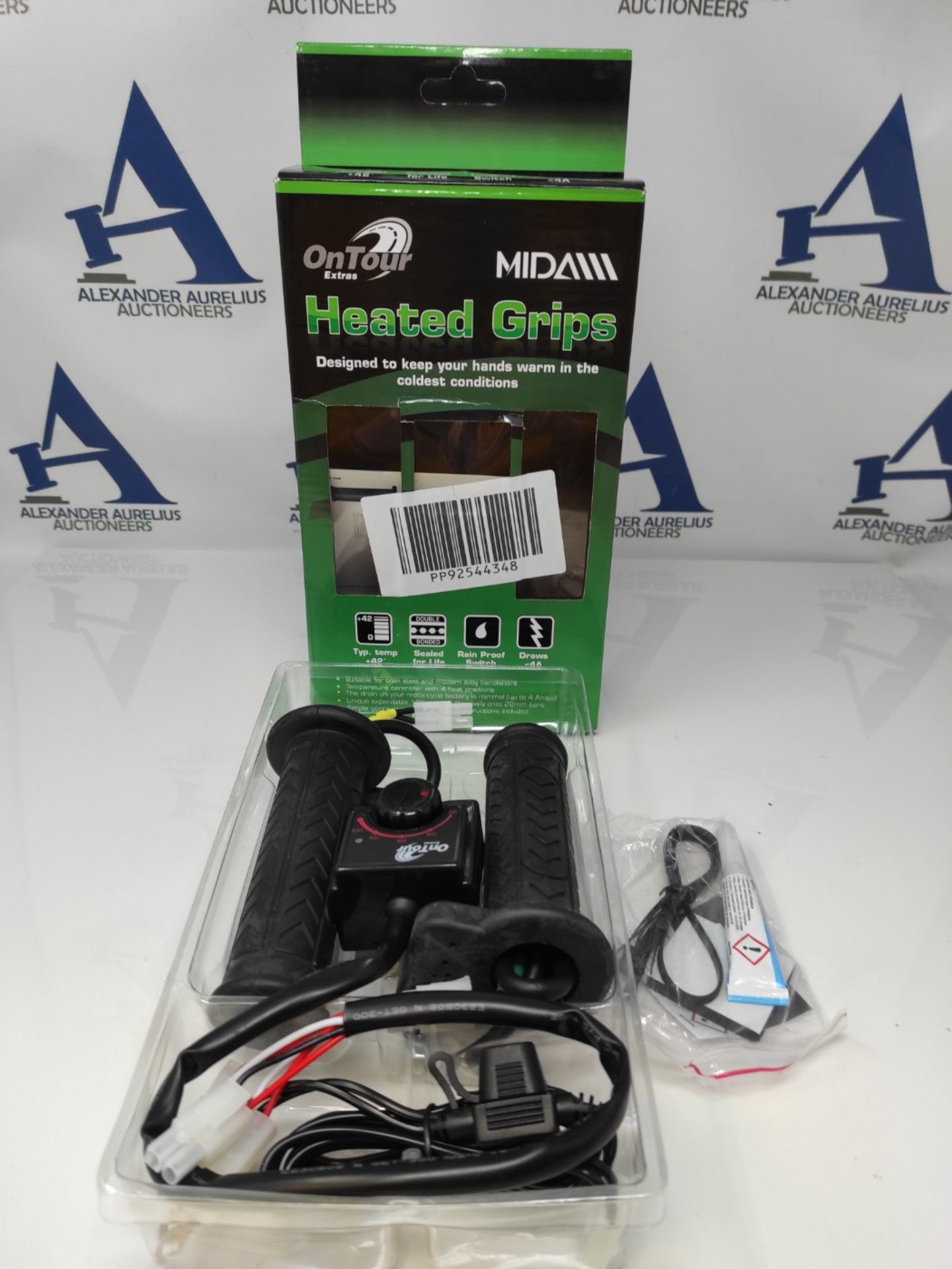 Mida OnTour Original Quality Motorcycle Hot Heated Grips + 4 Heat Setting Switch