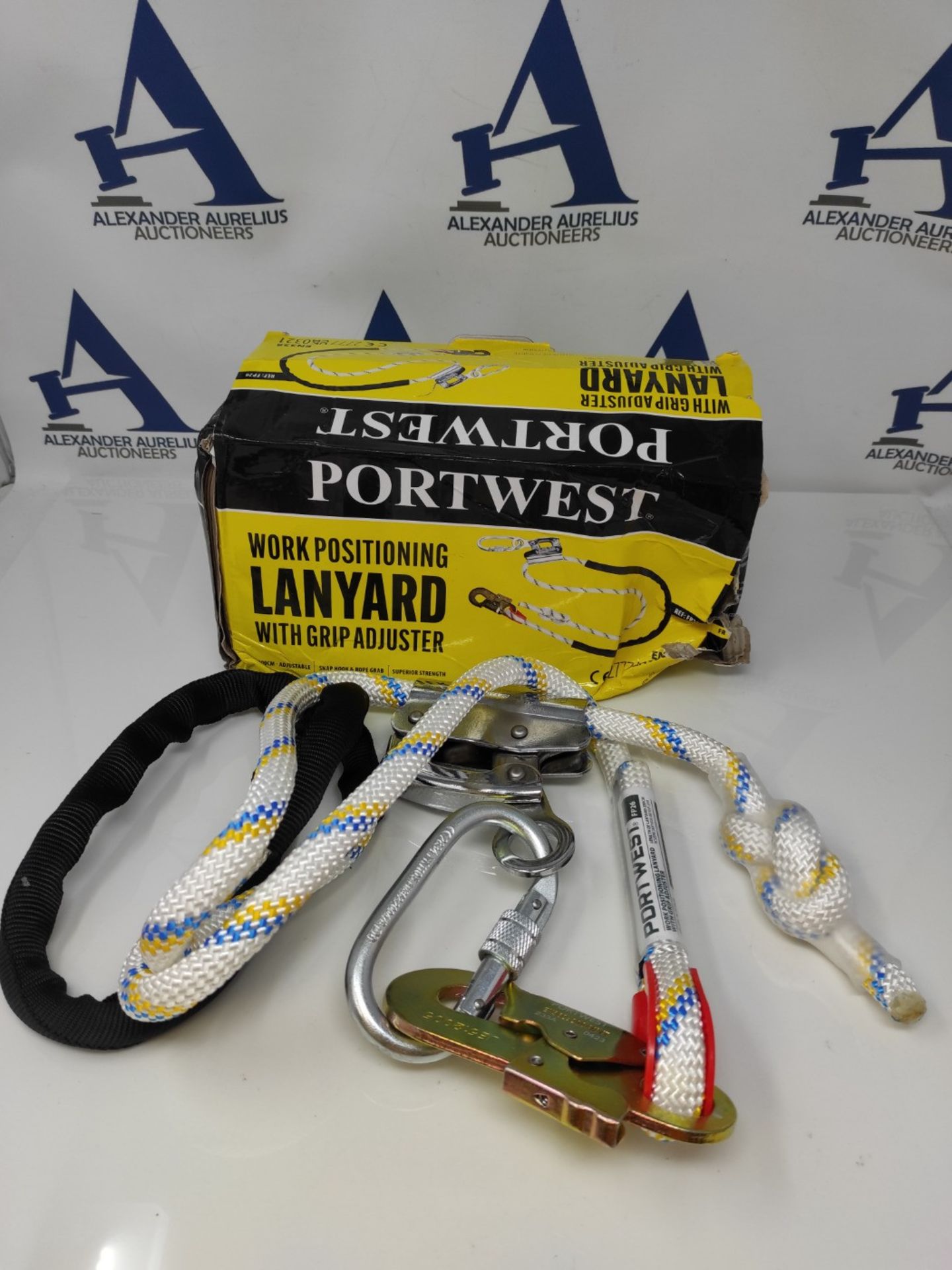 Portwest Work Positioning Lanyard, Color: White, Size: Reg, 200cm - Image 2 of 2