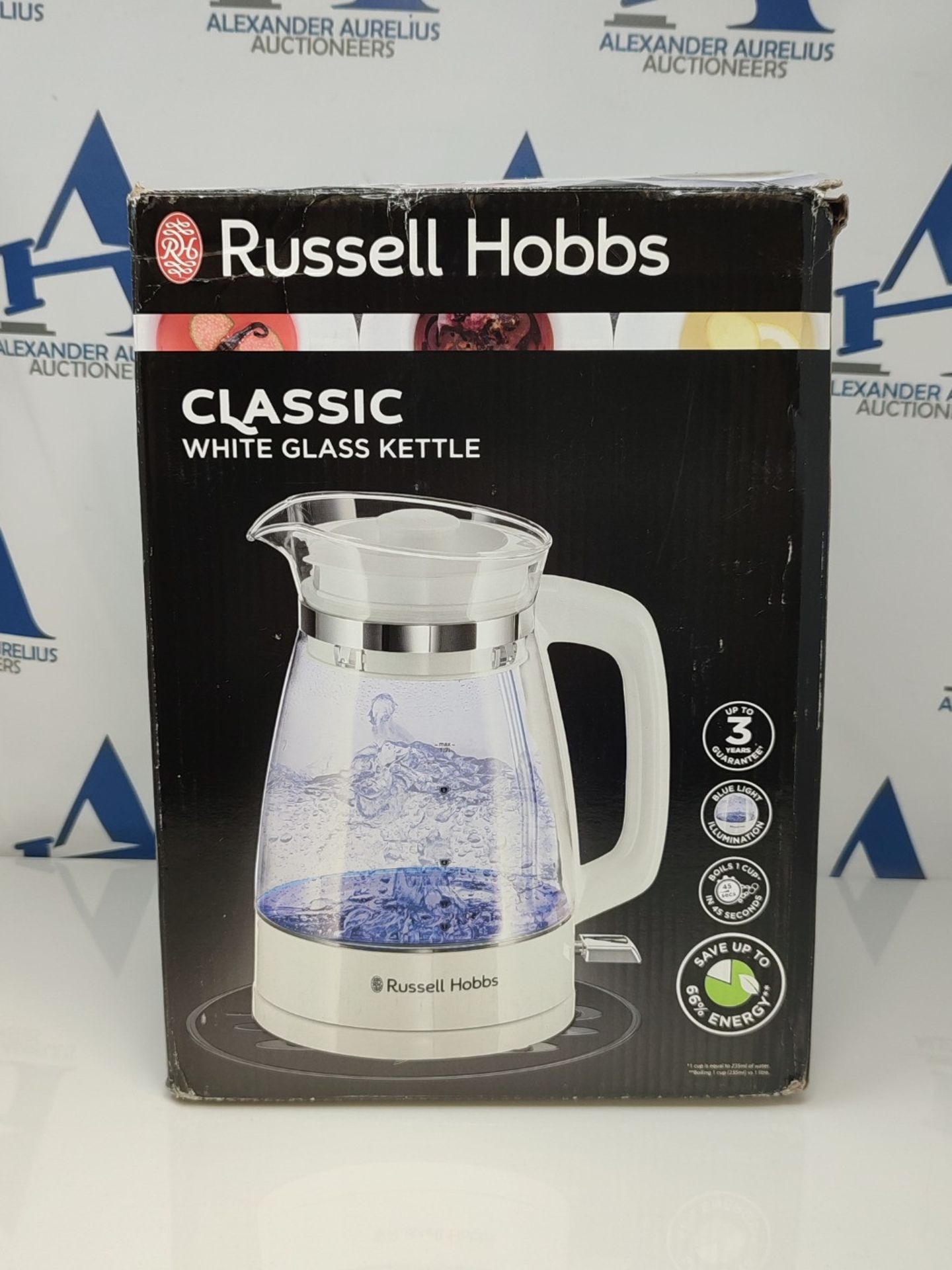 Russell Hobbs 26081 Classic Glass Kettle White - Image 2 of 3