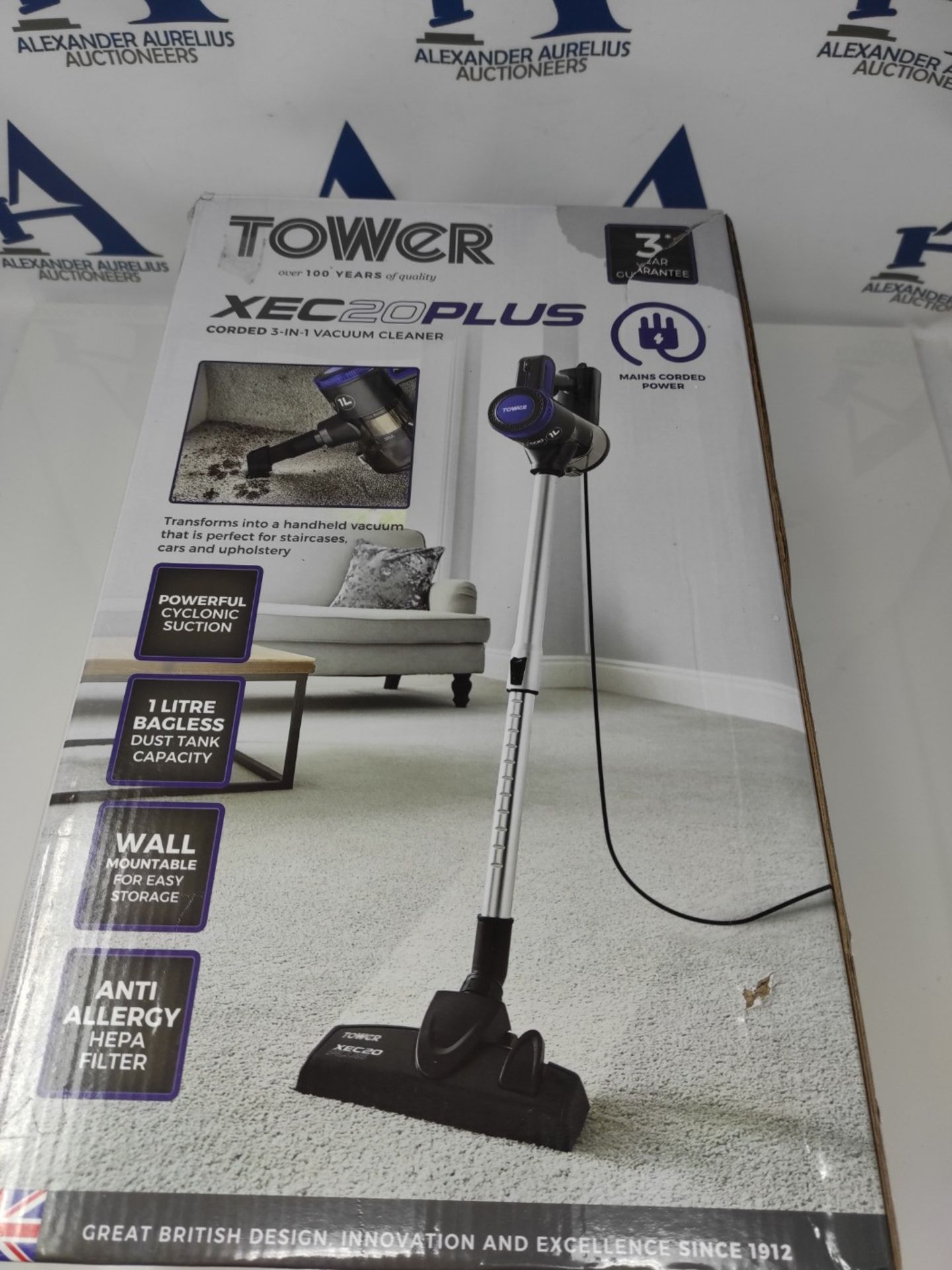 Tower T513005 Pro XEC20 Corded 3-in-1 Vacuum Cleaner with Cyclonic Suction, Built-in H - Bild 2 aus 3