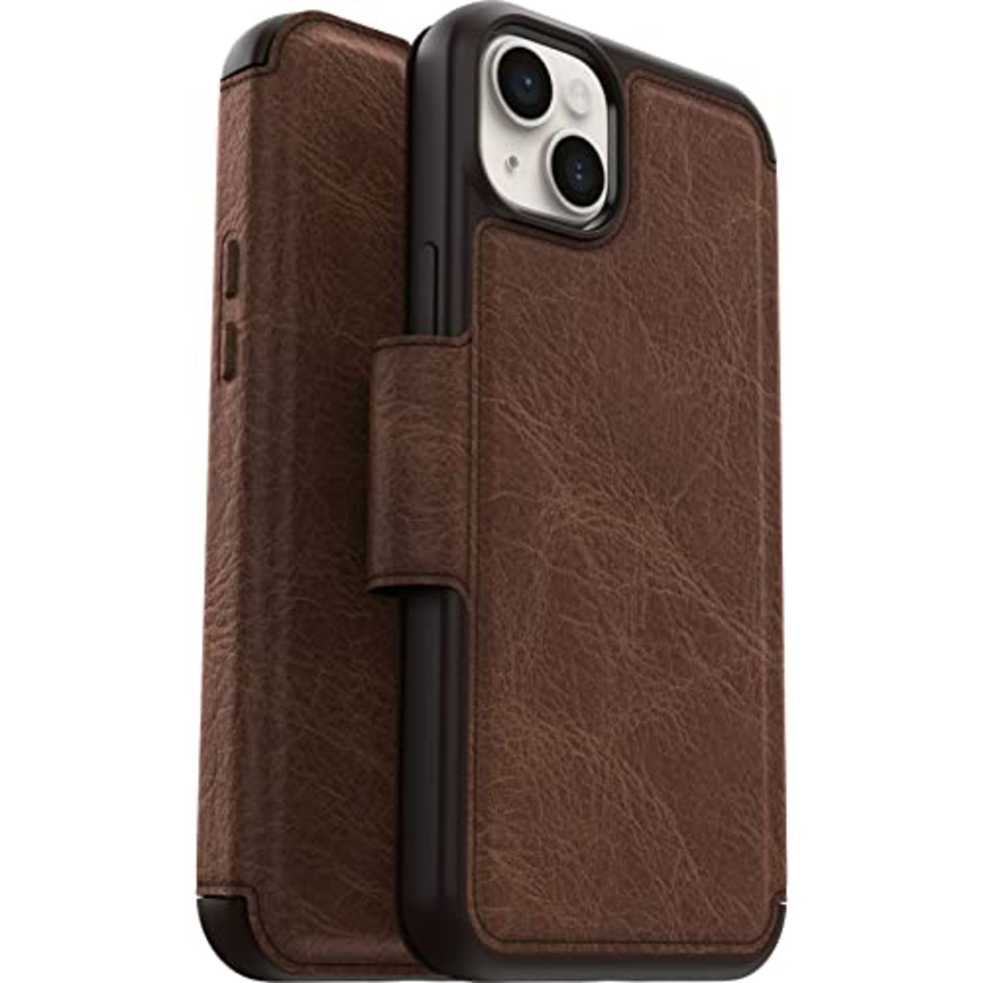 OtterBox Strada Case for iPhone 14 Plus, Shockproof, Drop proof, Premium Leather Prote