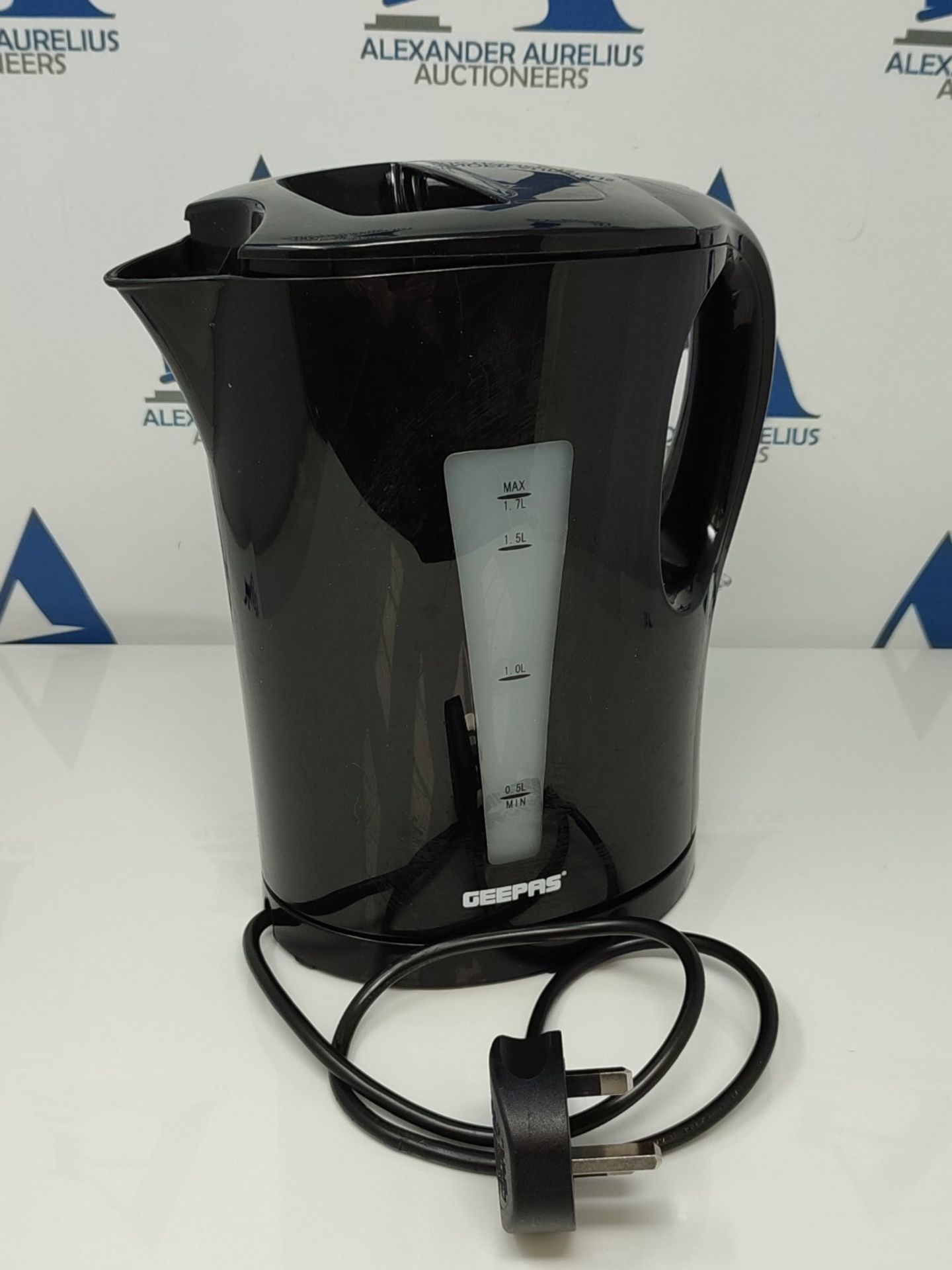 Geepas Electric Kettle, 2200W | Boil Dry Protection & Auto Shut Off | 1.7L Cordless Fa - Image 2 of 2