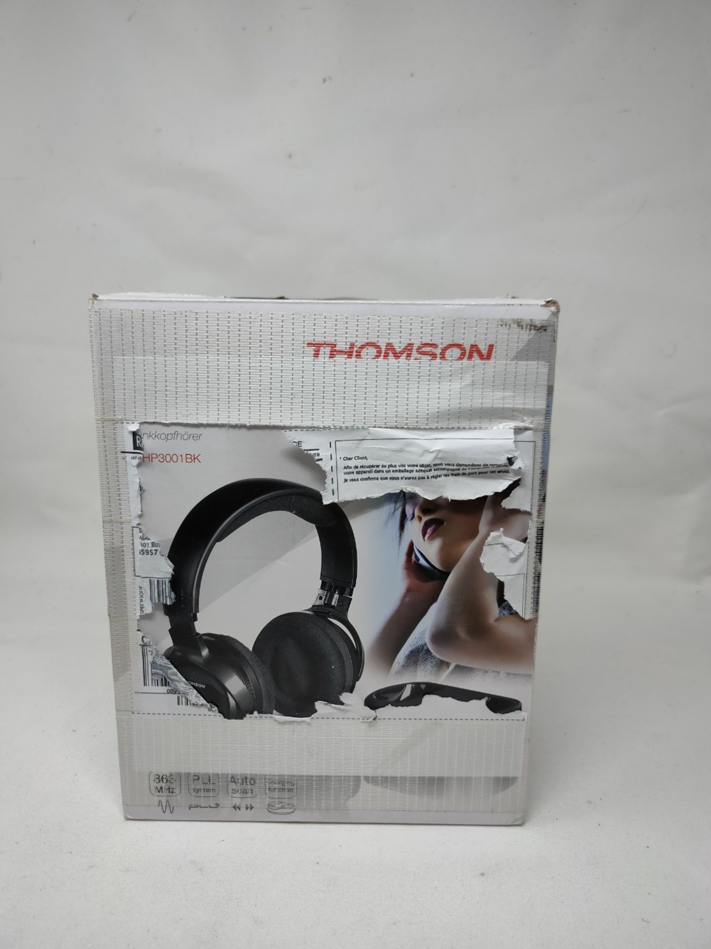 RRP £58.00 Thomson WHP 3001 Wireless Headphones for Portable Music Players 863 MHz, Black - Bild 2 aus 3