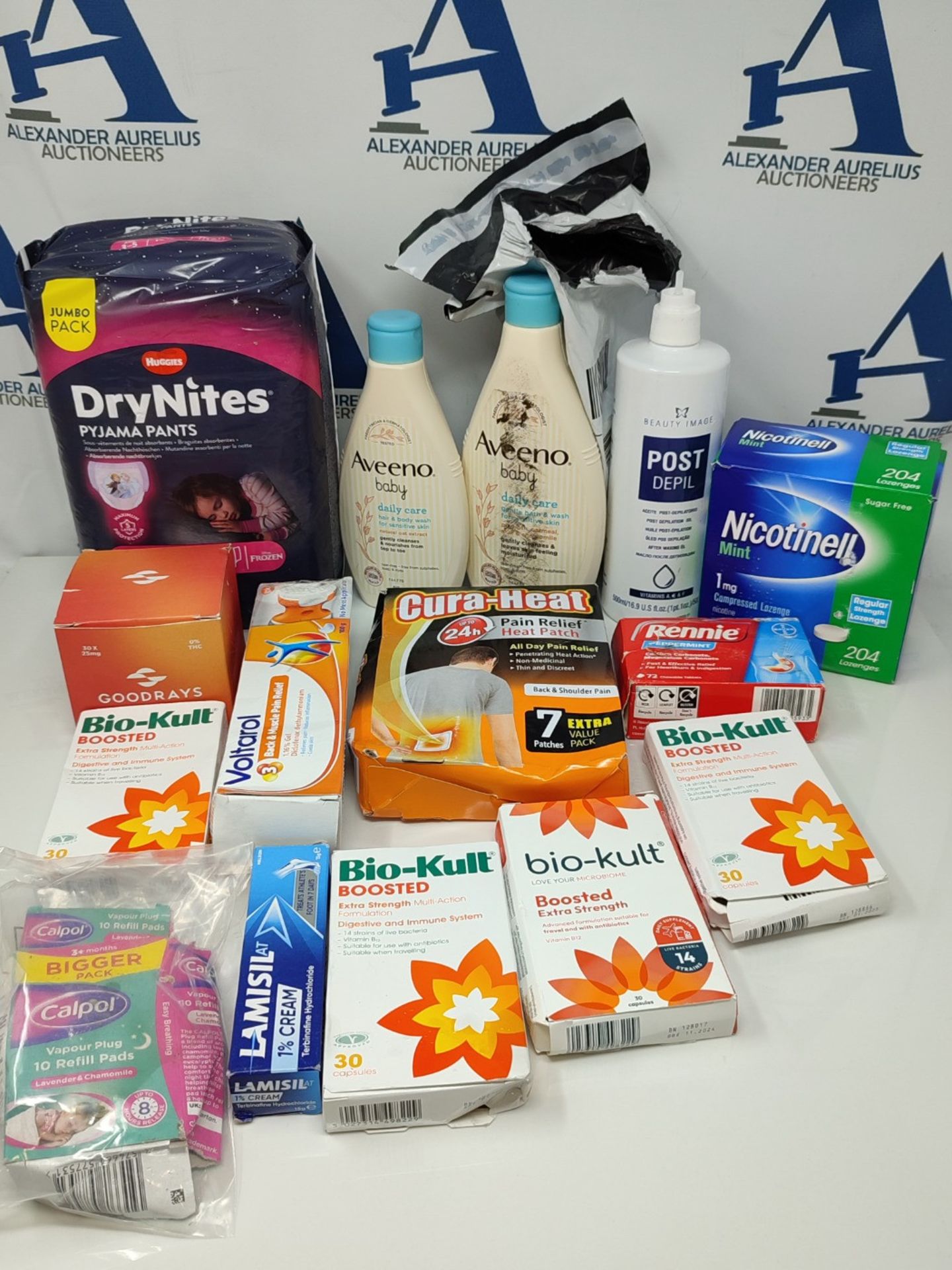 16 items of Pharmaceutical products and personal care