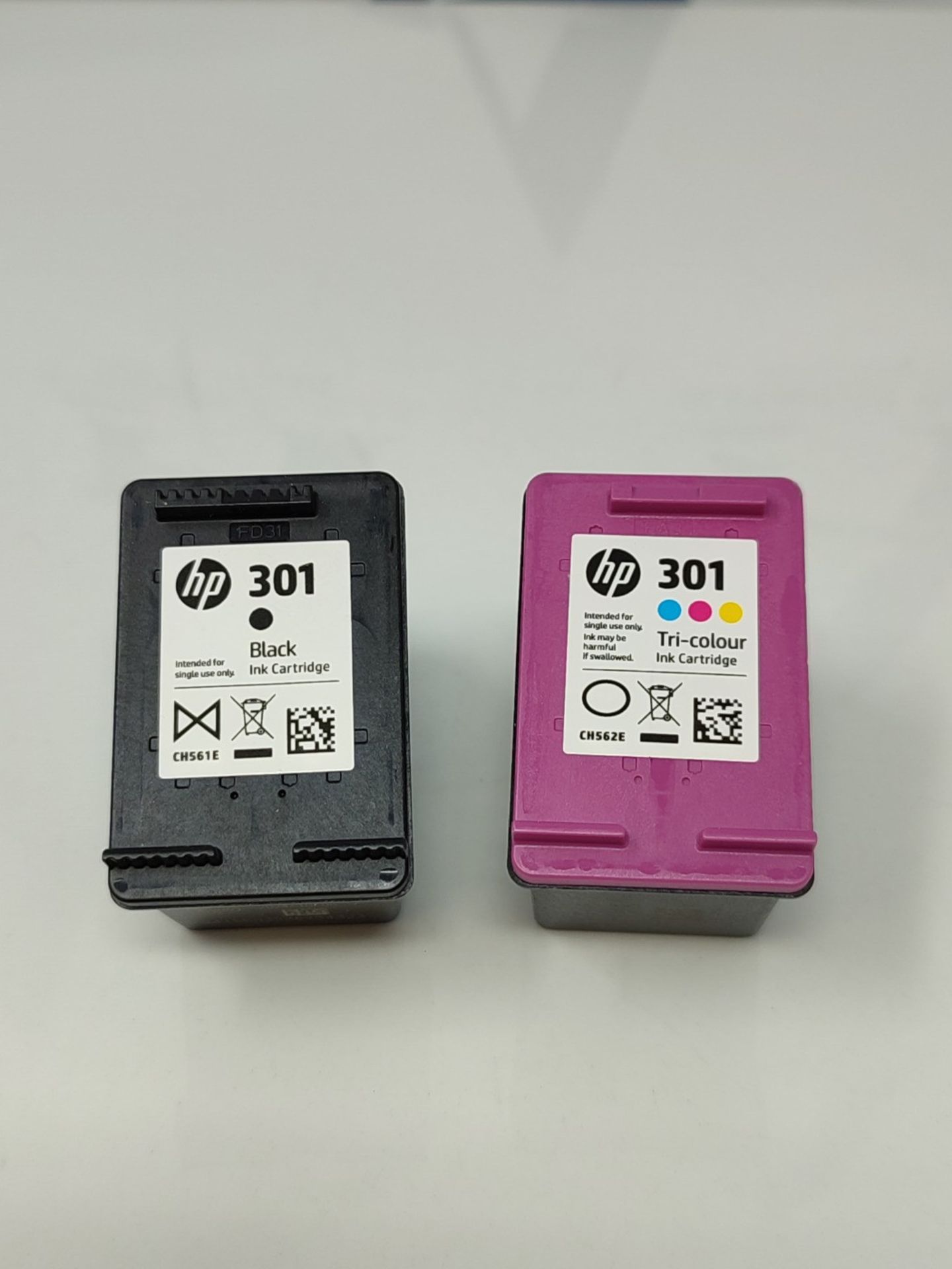 HP N9J72AE 301 Original Ink Cartridges, Black and Tri-Colour, Multipack - Bild 2 aus 2