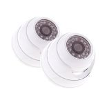 Yale Indoor HD 720 Dome Camera Twin Pack, HDC-302W-2,Yale SV-8C-4ABFX Smart Home CCTV