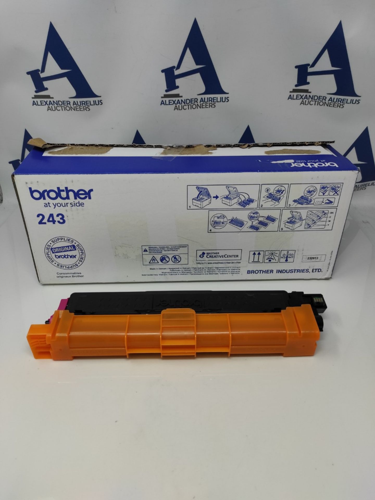 Brother TN-243M Toner Cartridge, Magenta, Single Pack, Standard Yield, Includes 1 x To - Image 2 of 2
