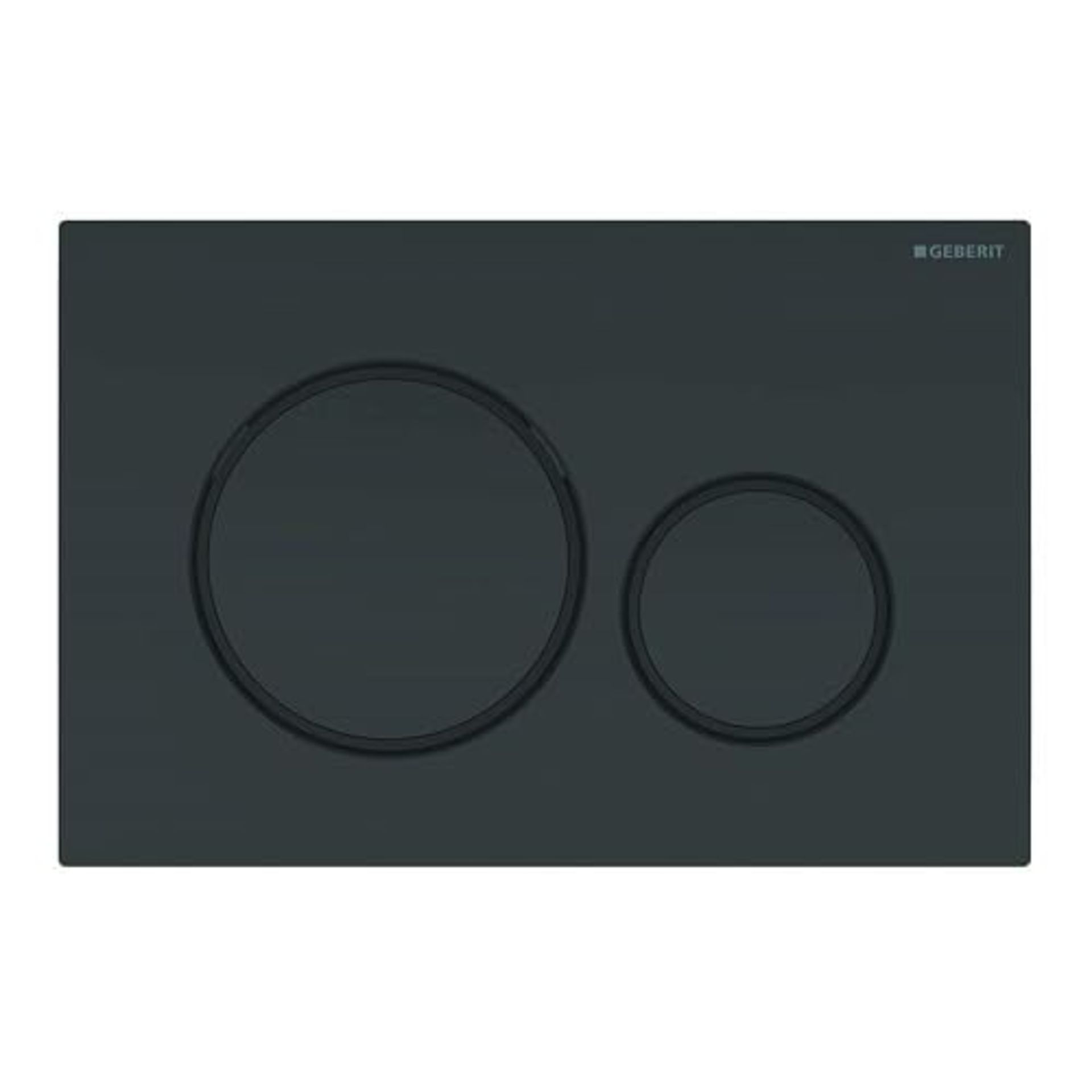 RRP £92.00 Geberit Sigma20 115.882.DW.1 2 Quantity Rinsing Plate, Deep Black, 115882DW1