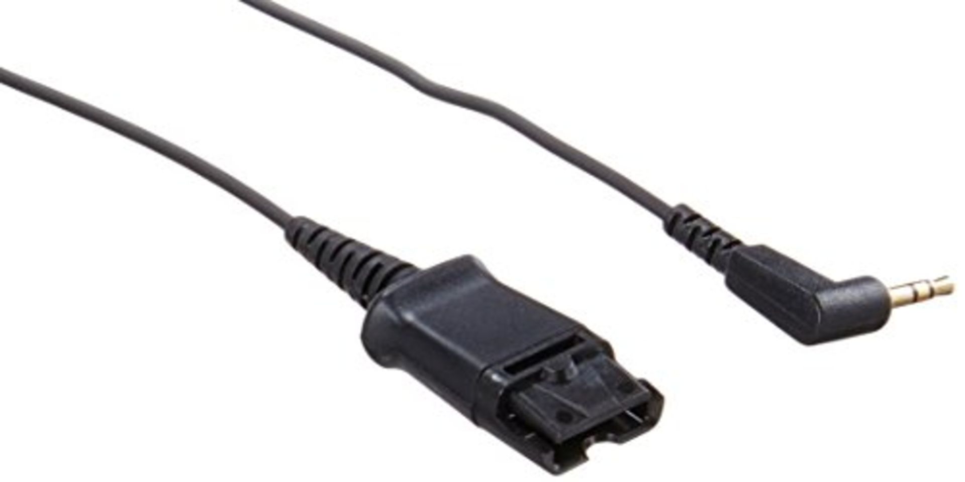 Plantronics 3 m 2.5 mm Quick Disconnect Coil Cord Cable, Black