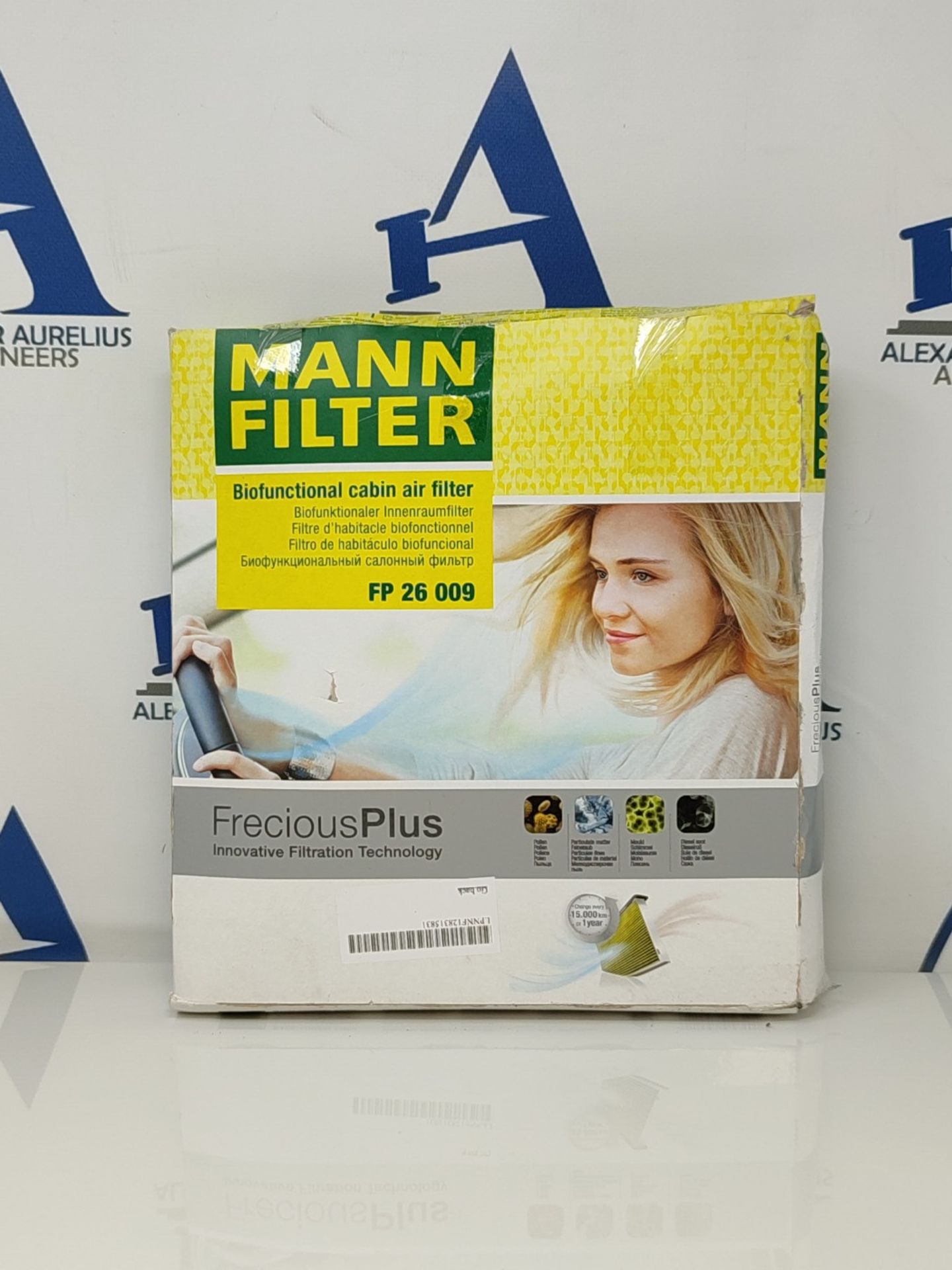 MANN-FILTER FP 26 009 Interior Filter FreciousPlus biofunctional pollen filter  For - Image 2 of 3