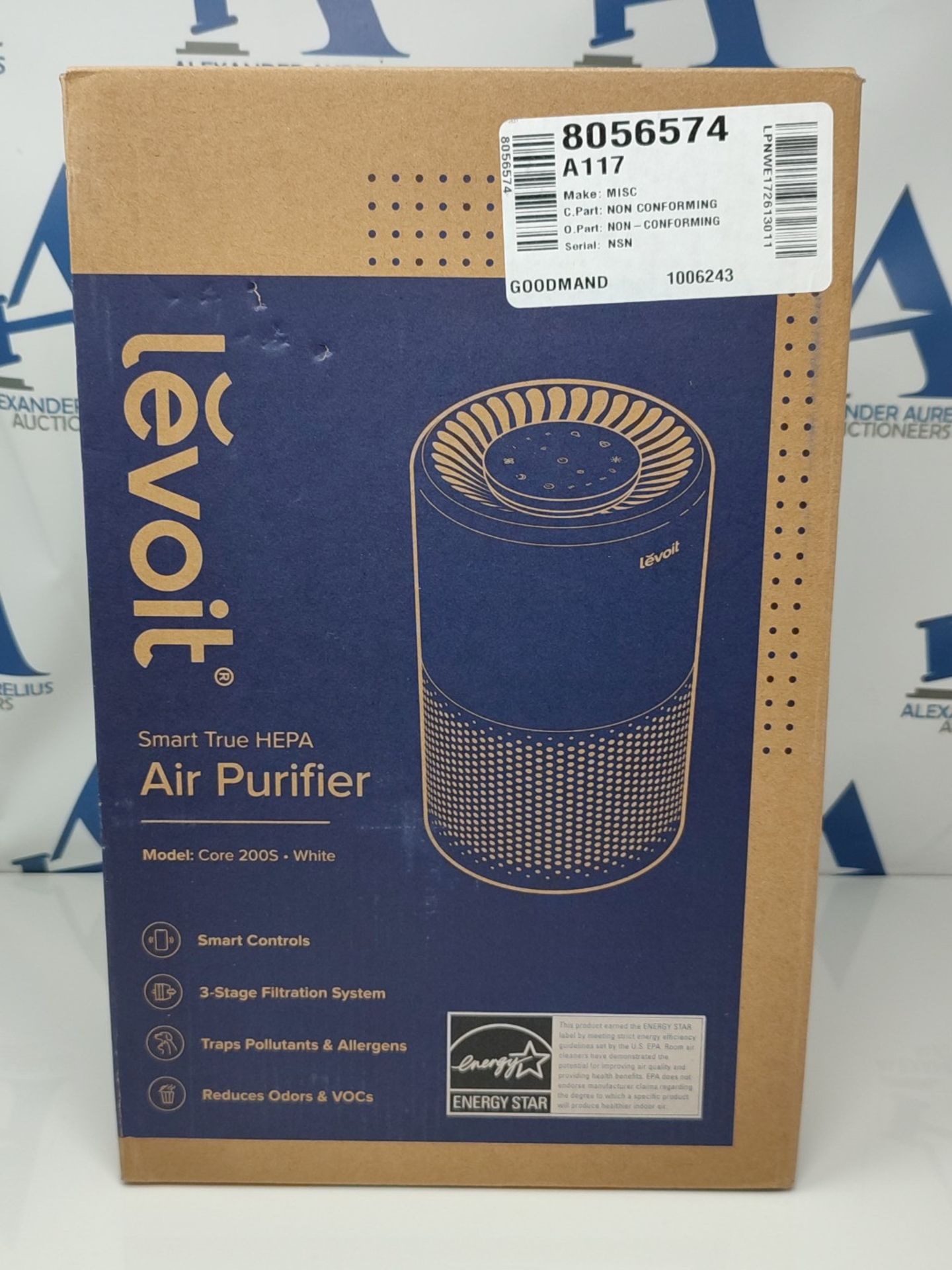 RRP £76.00 LEVOIT Smart WiFi Air Purifier for Home, Alexa Enabled H13 HEPA Filter, CADR 170m³/h, - Bild 2 aus 3