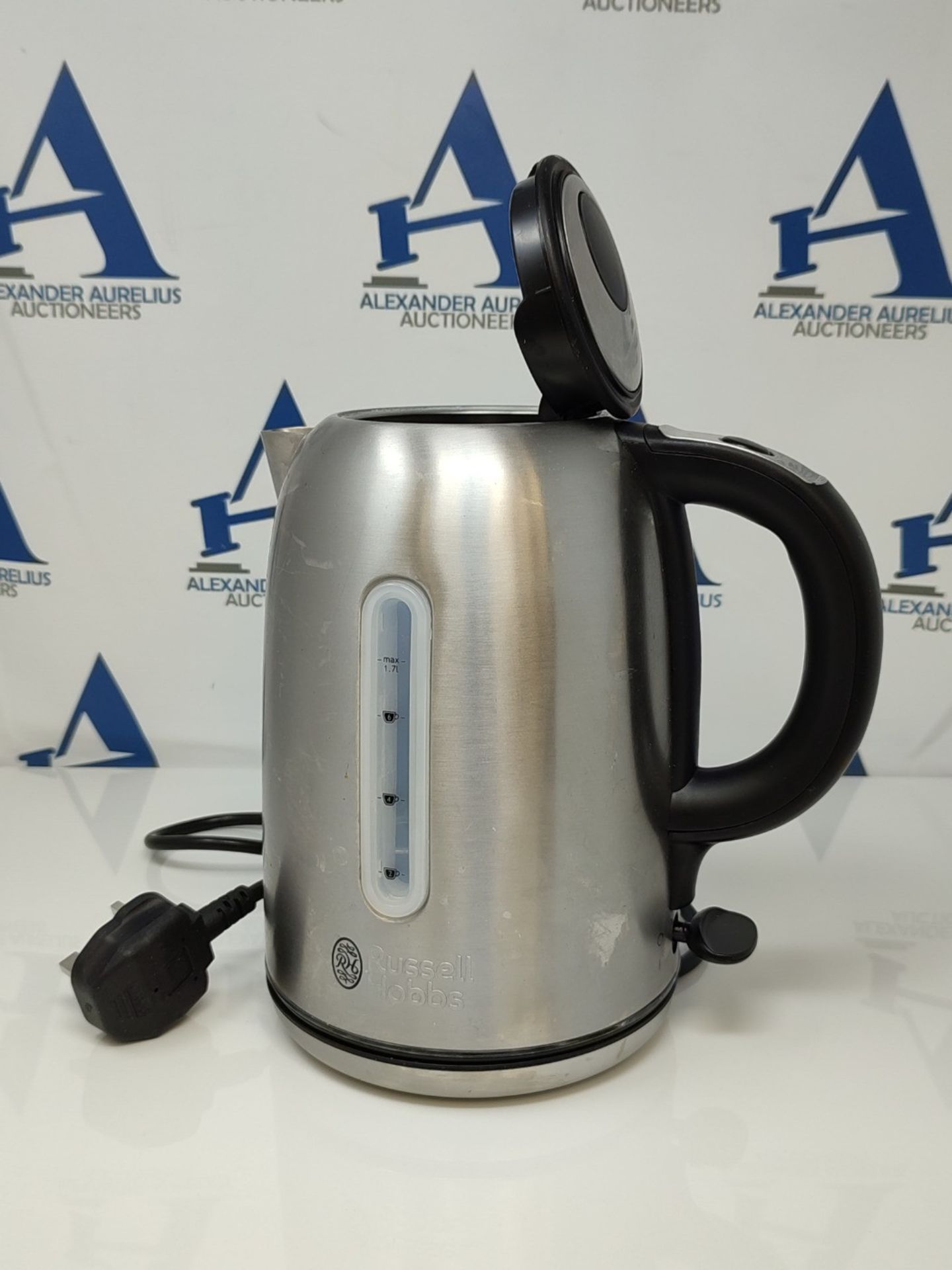 Russell Hobbs 20460 Quiet Boil Kettle, Brushed Stainless Steel, 3000W, 1.7 Litres - Image 2 of 2