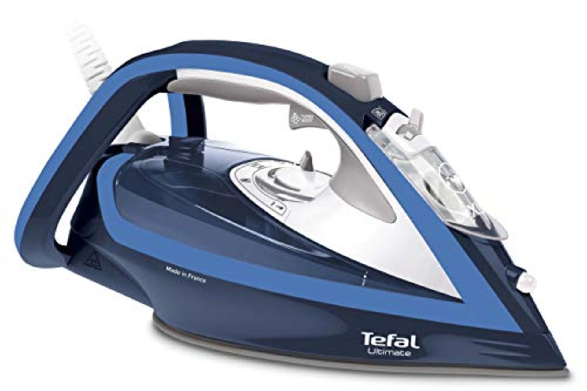 RRP £73.00 Tefal Steam Iron, Turbo Pro Anti-scale, 2800 W, 30ML, Dark Blue, FV5670