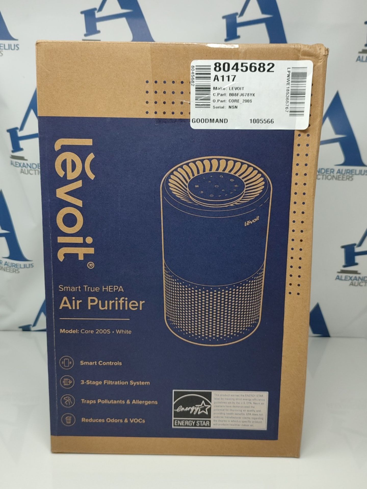 RRP £76.00 LEVOIT Smart WiFi Air Purifier for Home, Alexa Enabled H13 HEPA Filter, CADR 170m³/h, - Image 2 of 3