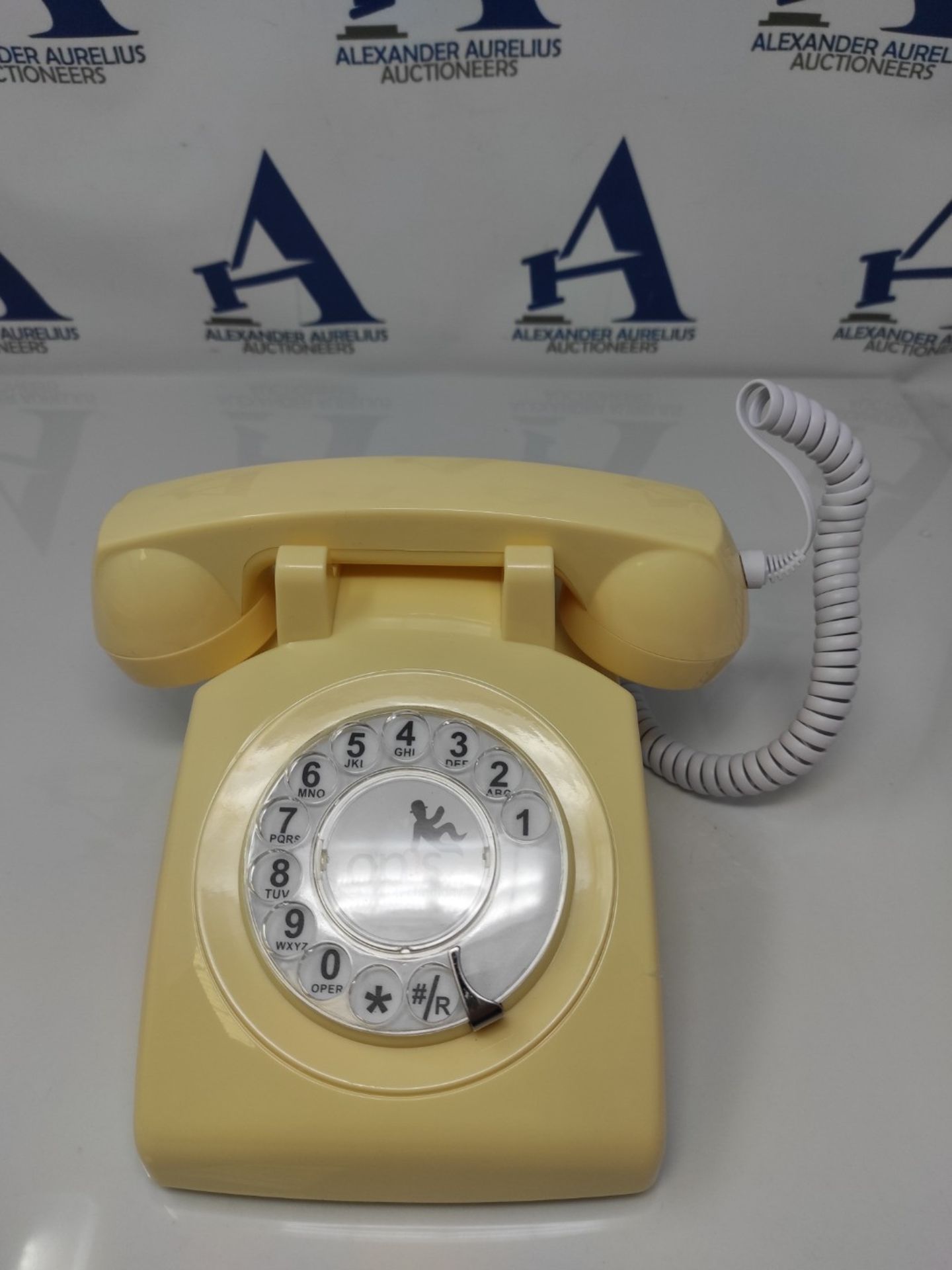 RRP £51.00 Opis Technology 60s cable by Opis, Germany: The 60s' Rotary Phone (Cream)