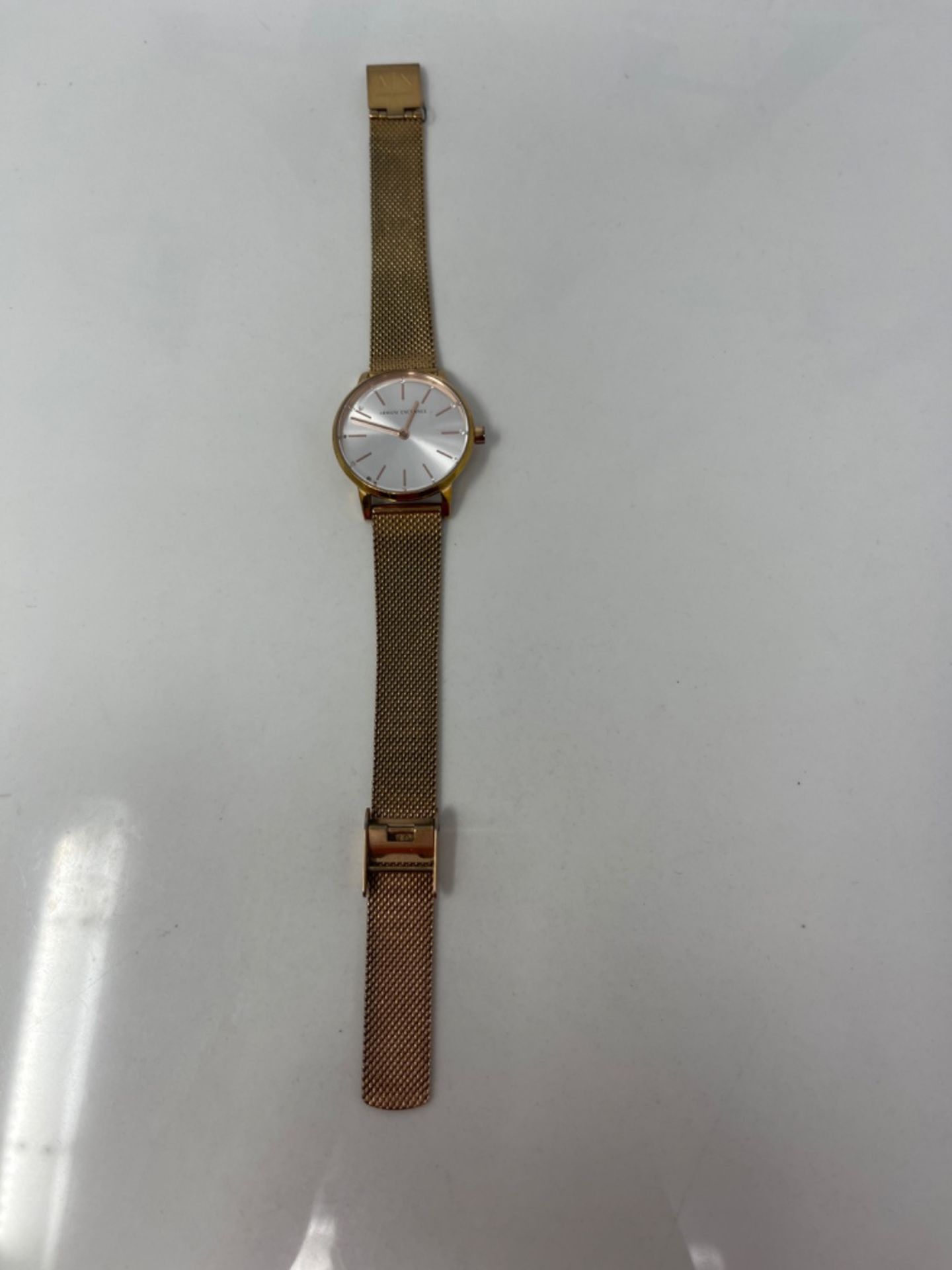 RRP £179.00 [INCOMPLETE] Armani Exchange Three-Hand Watch for women, Stainless Steel Rose - Bild 3 aus 3