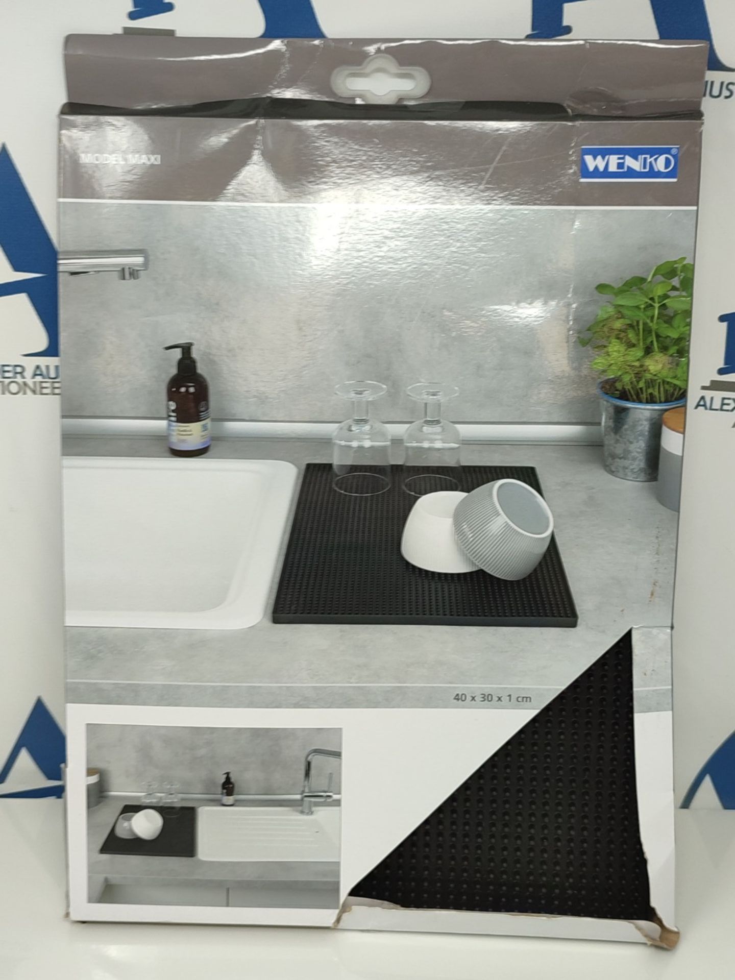WENKO Abtropfmatte Maxi - Trockenmatte, Spülbeckenmatte für Geschirr, Kunststoff (TP - Bild 2 aus 3