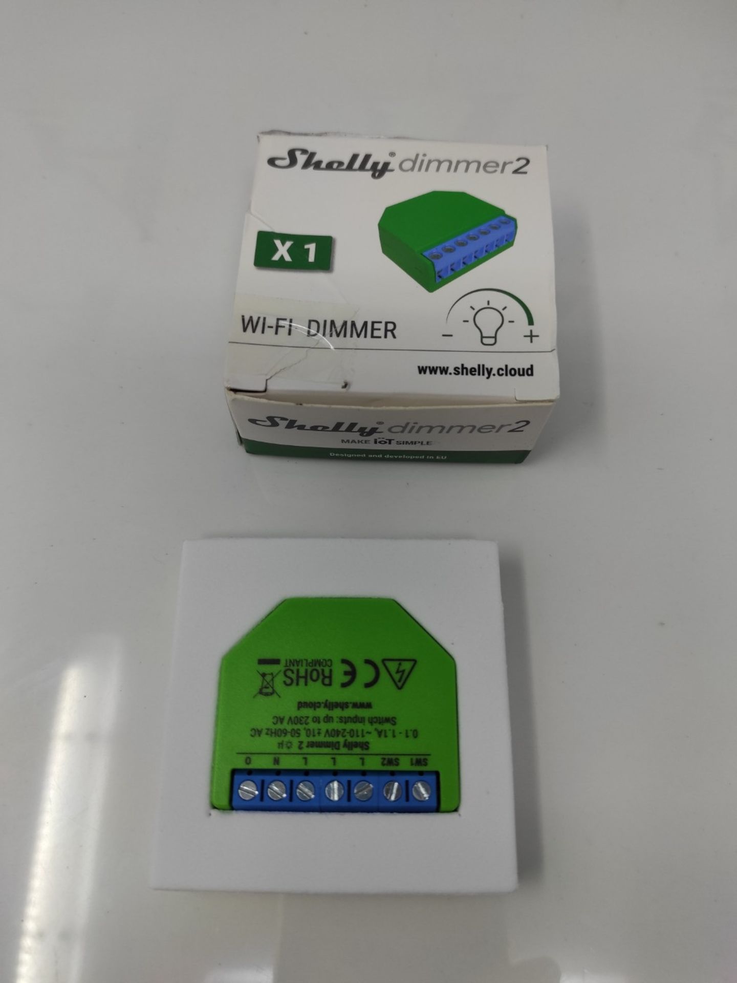 Shelly - Dimmer 2  Version 2021  WiFi dimmer suitable for Smart Home, Alexa & Go