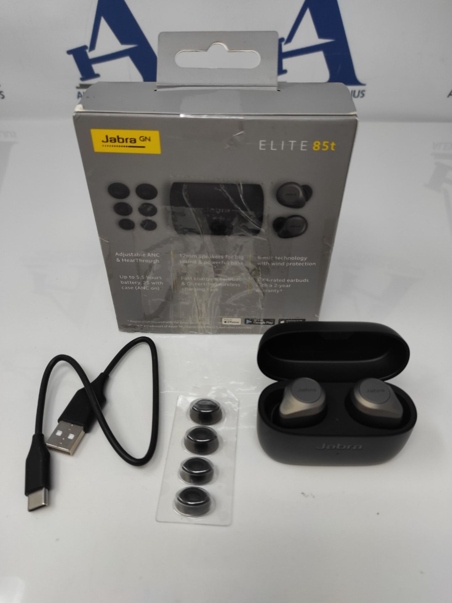 RRP £172.00 Jabra Elite 85t True Wireless Earbuds - Jabra Advanced Active Noise Cancellation with - Image 2 of 2