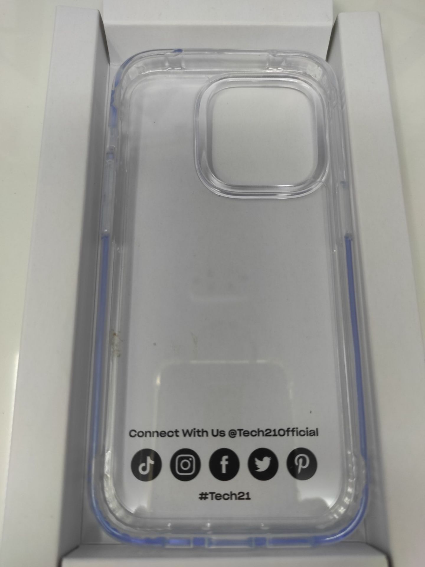 tech21 iPhone 14 Pro Evo Clear  Scratch-Resistant, Shock-Absorbing Clear Phone Case - Image 3 of 3