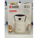 Haden Highclere Cream Kettle Cordless - Electric Fast Boil Kettle, 3000W, 1.5 Litre, S