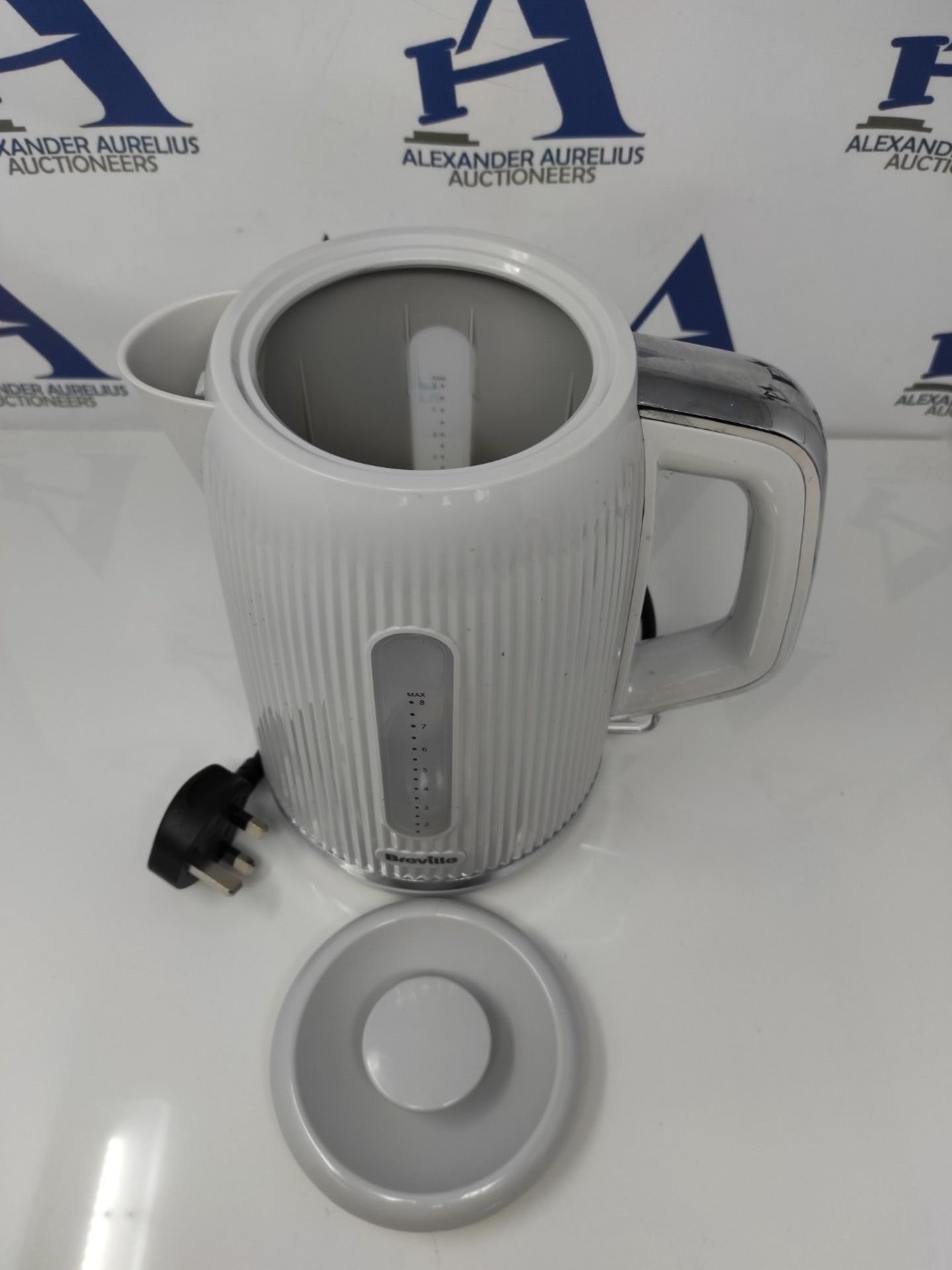Breville Bold Ice Grey Electric Kettle | 1.7L | 3kW Fast Boil | Grey & Silver Chrome [ - Image 2 of 2
