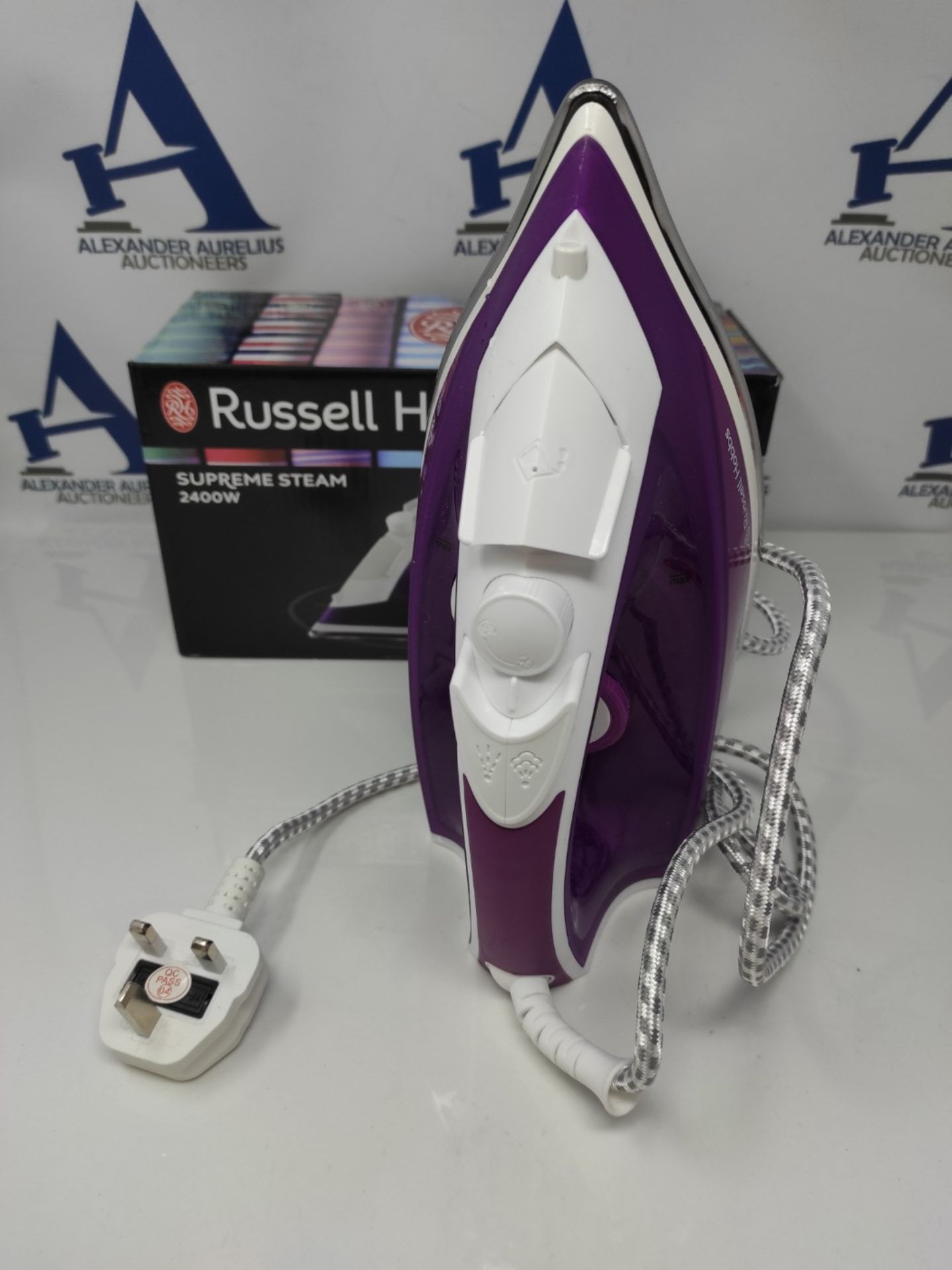 Russell Hobbs Supreme Steam Iron, Powerful vertical steam function, Non-stick stainles - Image 3 of 3