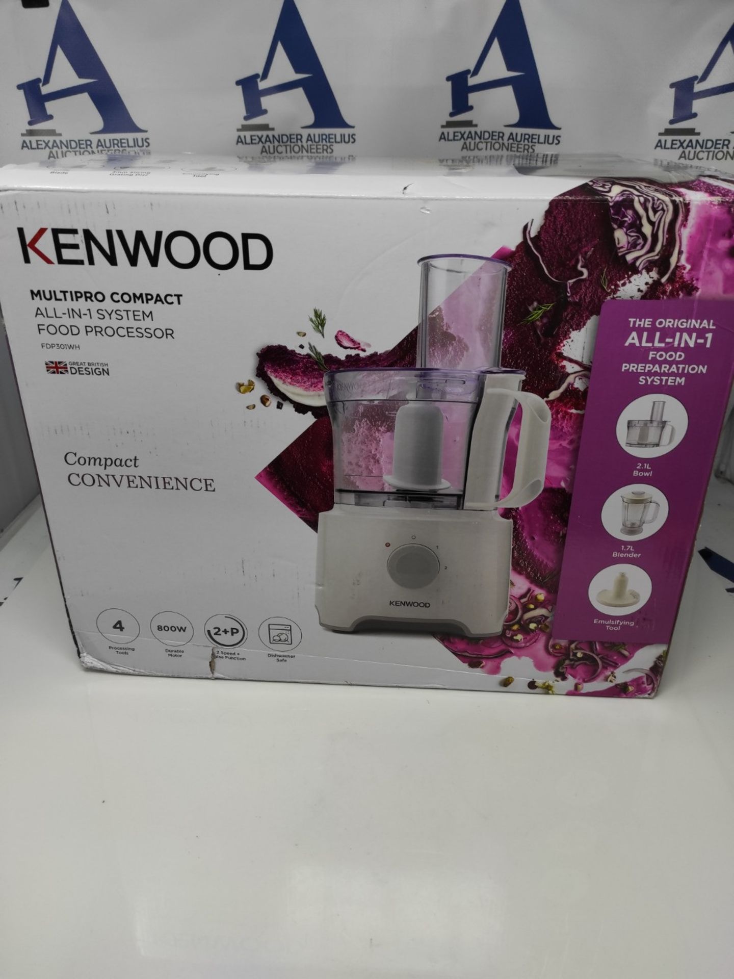 RRP £64.00 Kenwood Food Processor, 2.1L Bowl, 1.2 L Blender, Emulsifying, Knife Blade, Reversible - Image 2 of 3