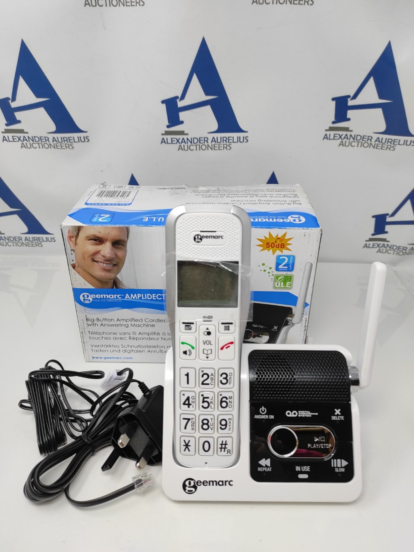 RRP £95.00 Geemarc Amplidect 595 U.L.E - Loud Cordless Home Telephone with Intercom System, Answe - Bild 2 aus 2