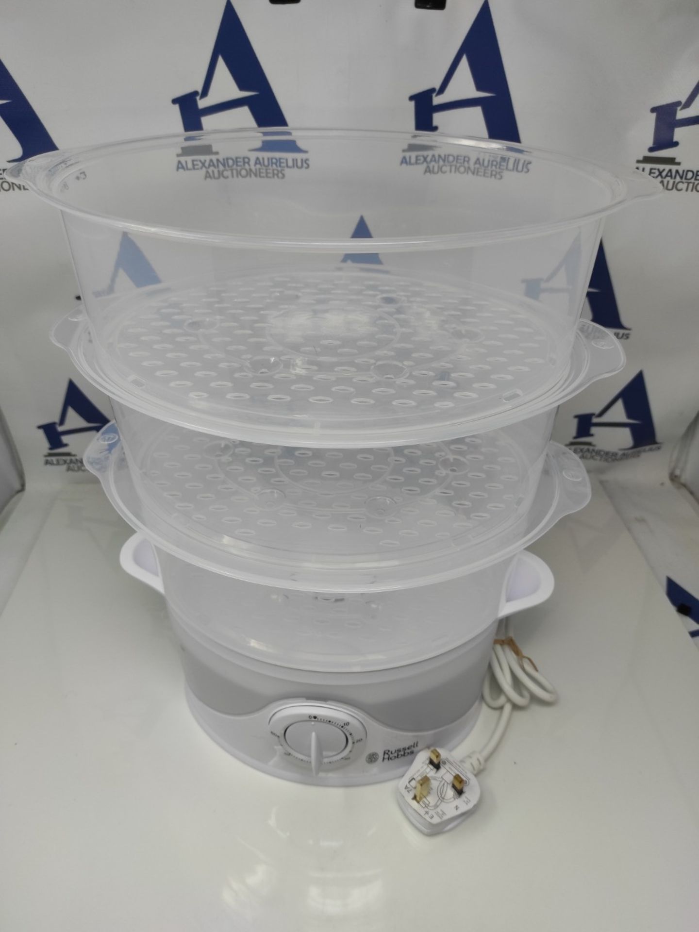Russell Hobbs 3 Tier Electric Food Steamer, 9L, Dishwasher safe BPA free baskets, Stac - Bild 3 aus 3