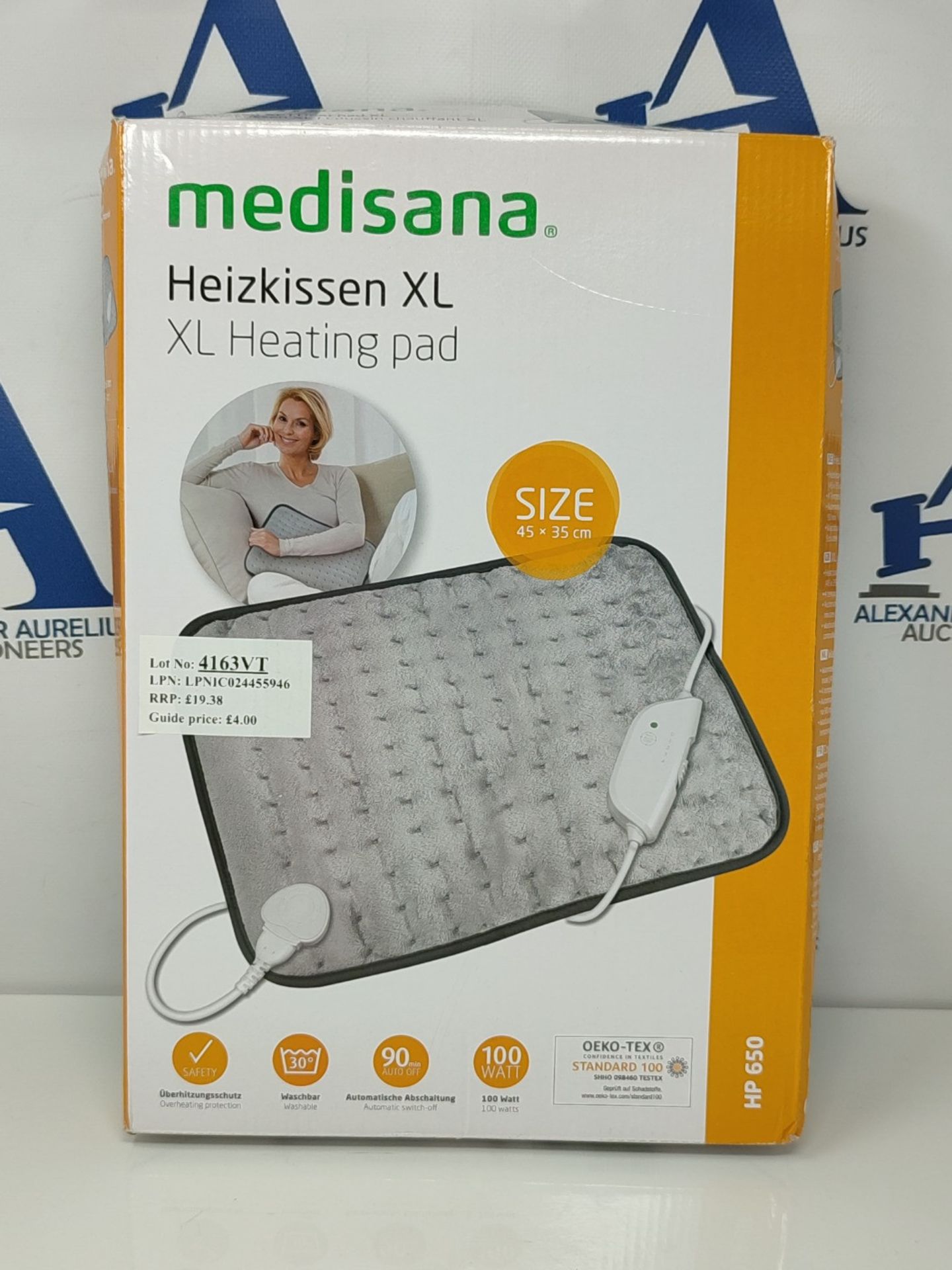 medisana HP 650 XL-Heizkissen, 45 x 35 cm, RÃ¼ckenheizkissen mit 4 Temperaturstufen, - Image 2 of 3