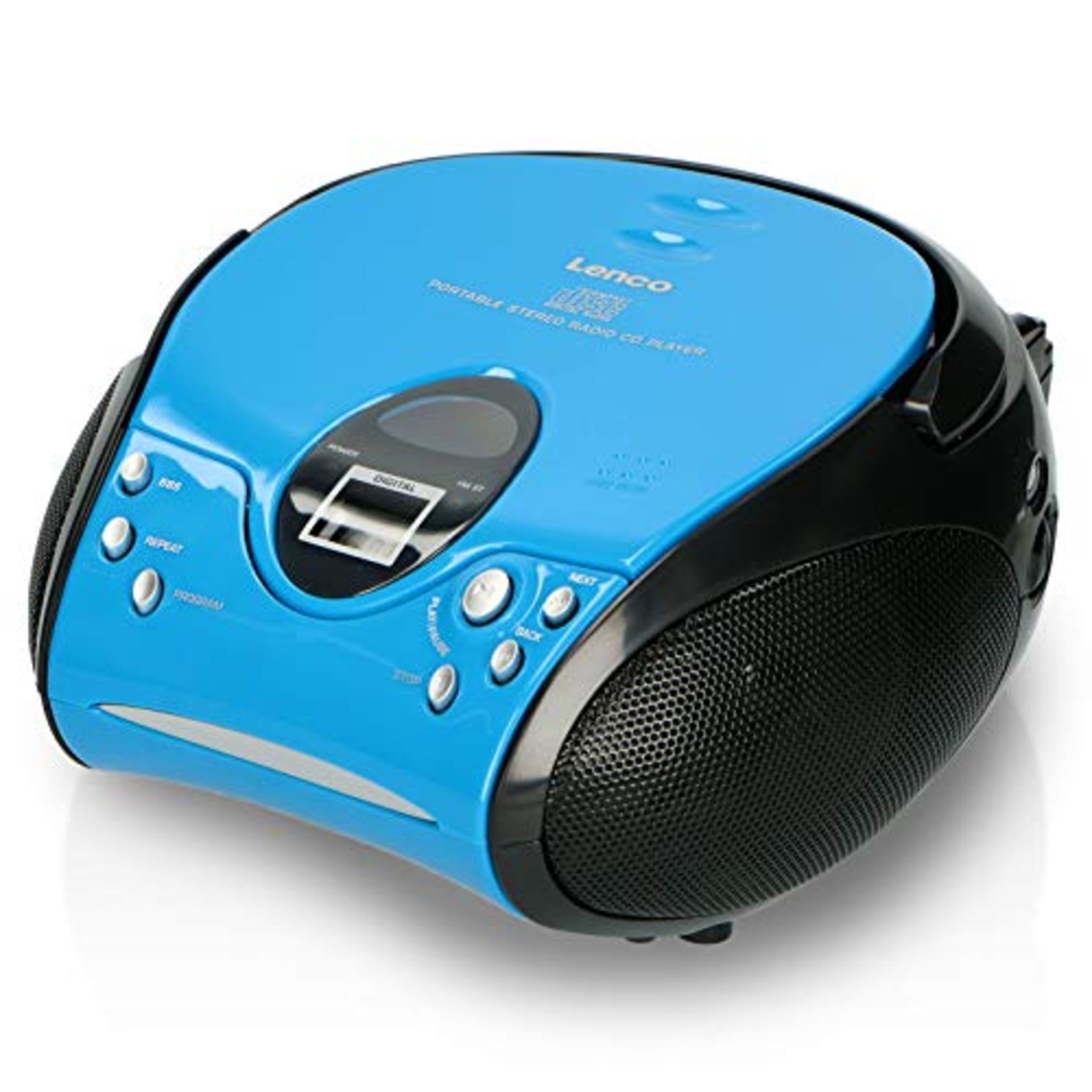 Lenco SCD24 - CD-Player für Kinder - CD-Radio - Stereoanlage - Boombox - UKW Radiotun